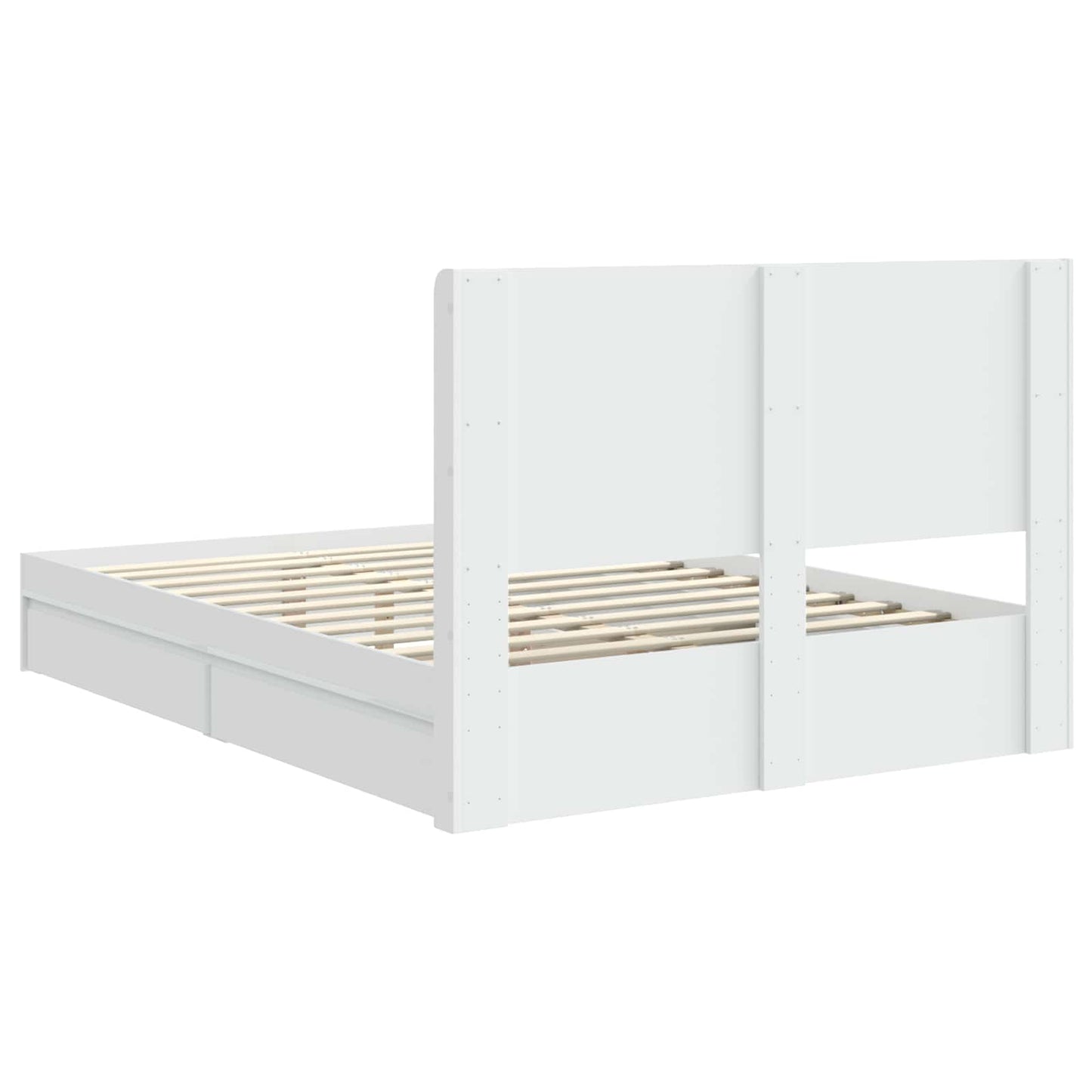 Bed Frame with Storage and Headboard 3 pcs Engineered Wood