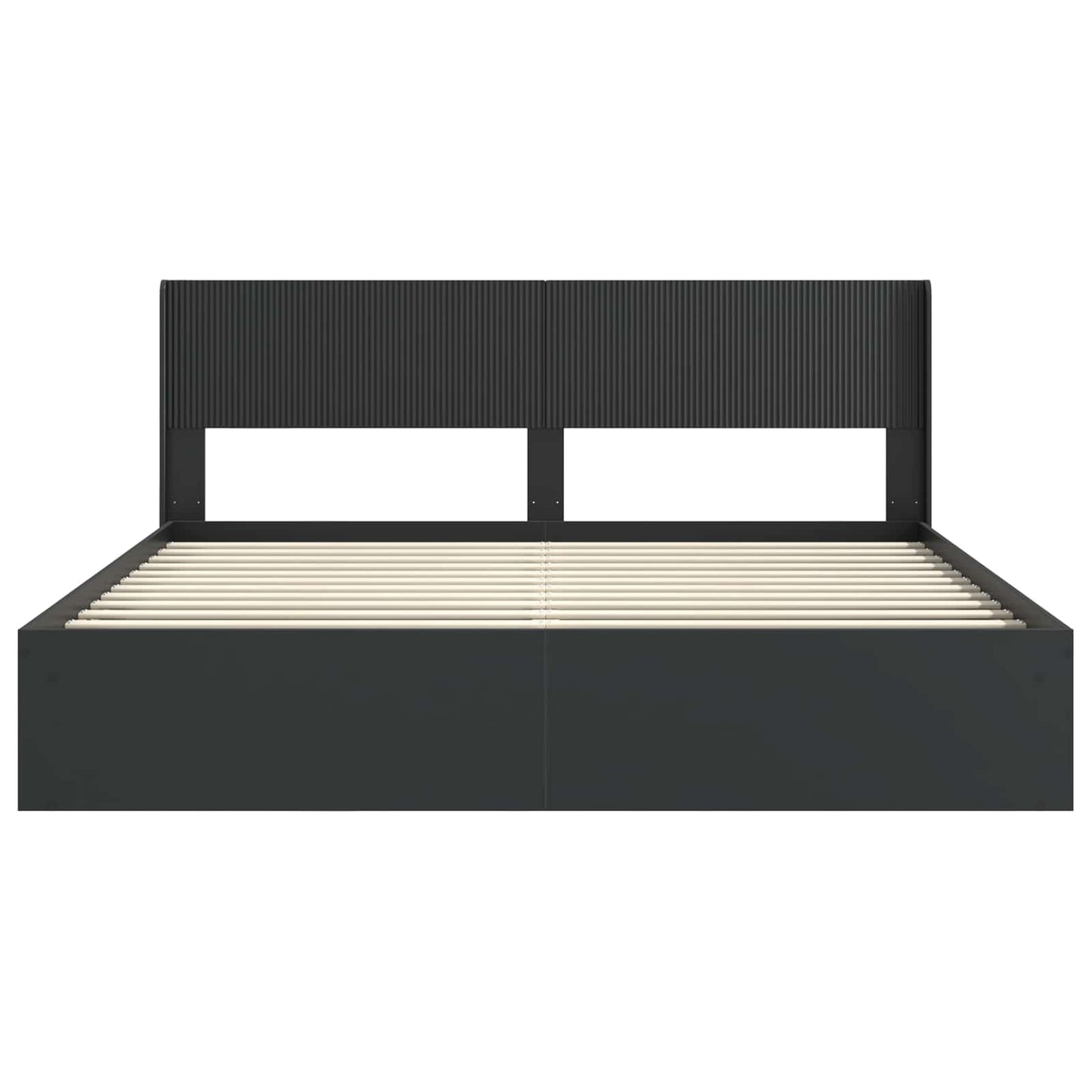 Bed Frame with Storage and Headboard 3 pcs Engineered Wood
