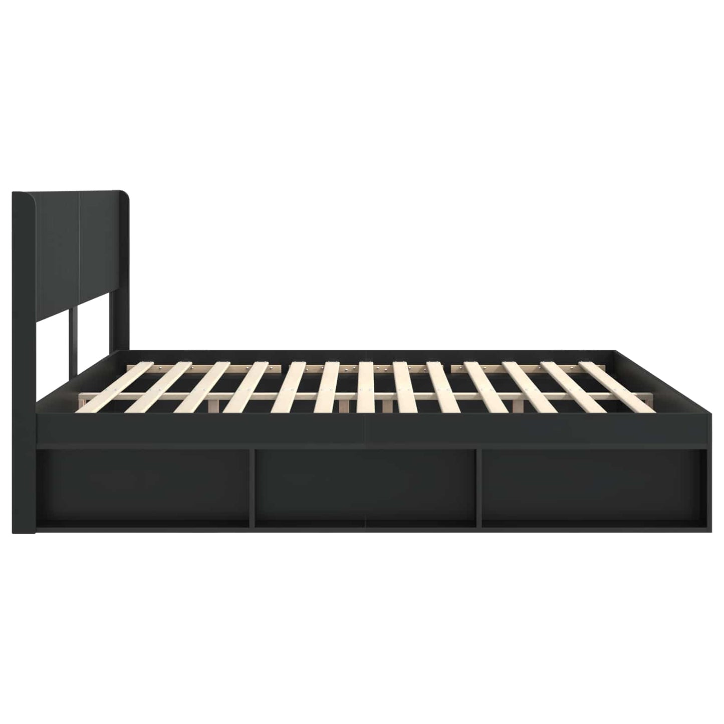 Bed Frame with Storage and Headboard 3 pcs Engineered Wood