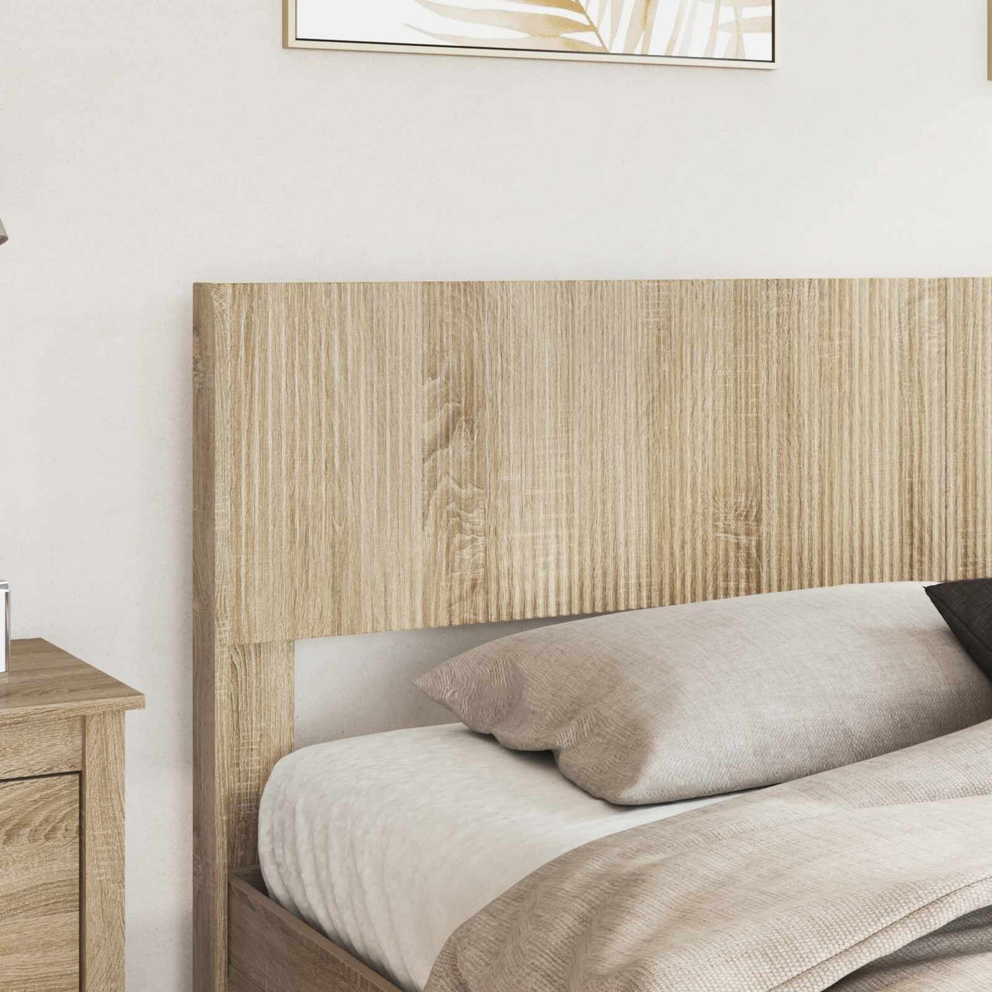 Bed Frame with Storage and Headboard 3 pcs Engineered Wood