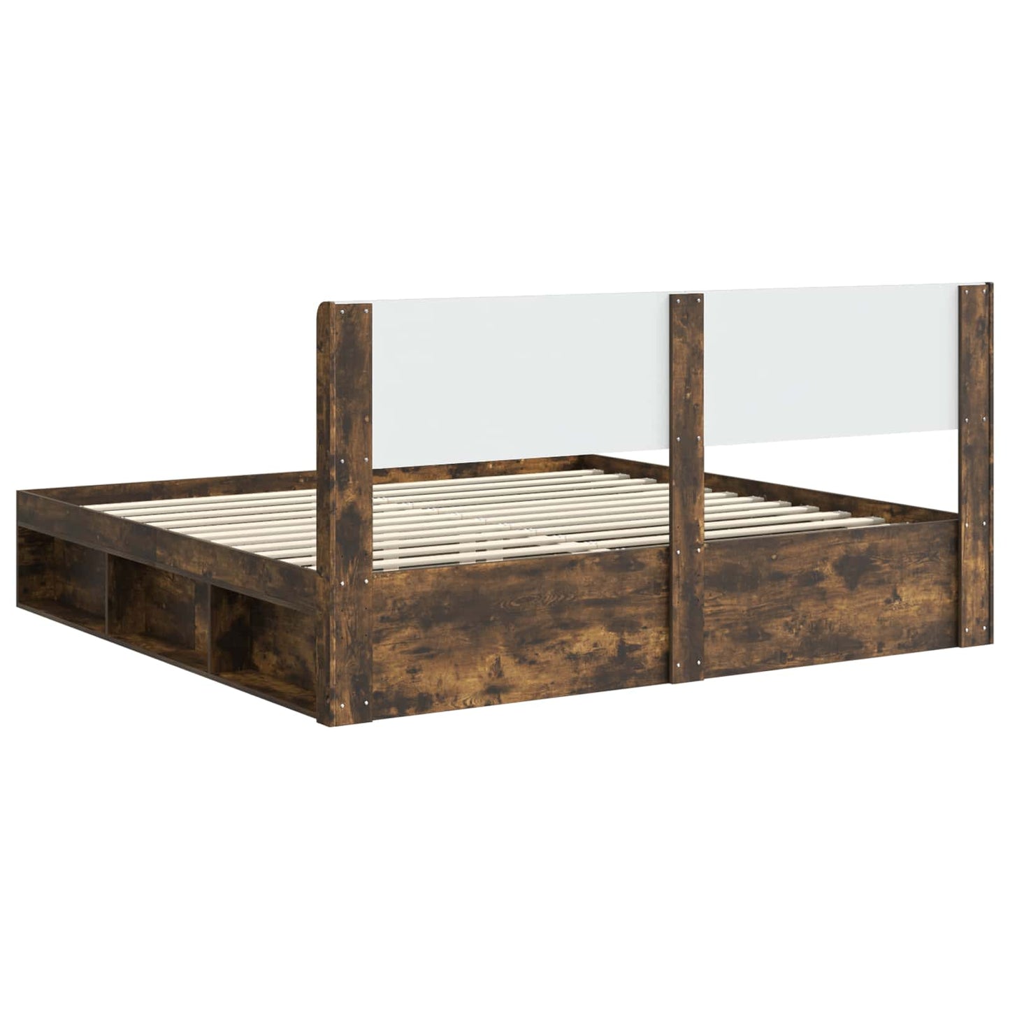 Bed Frame with Storage and Headboard 3 pcs Engineered Wood
