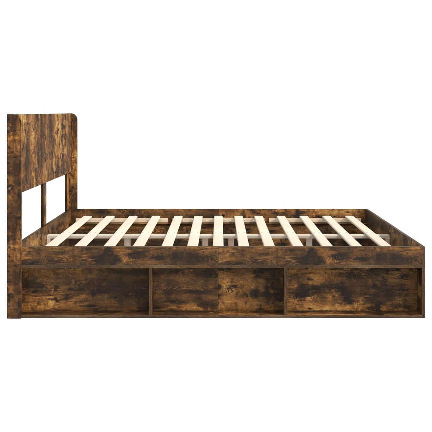 Bed Frame with Storage and Headboard 3 pcs Engineered Wood