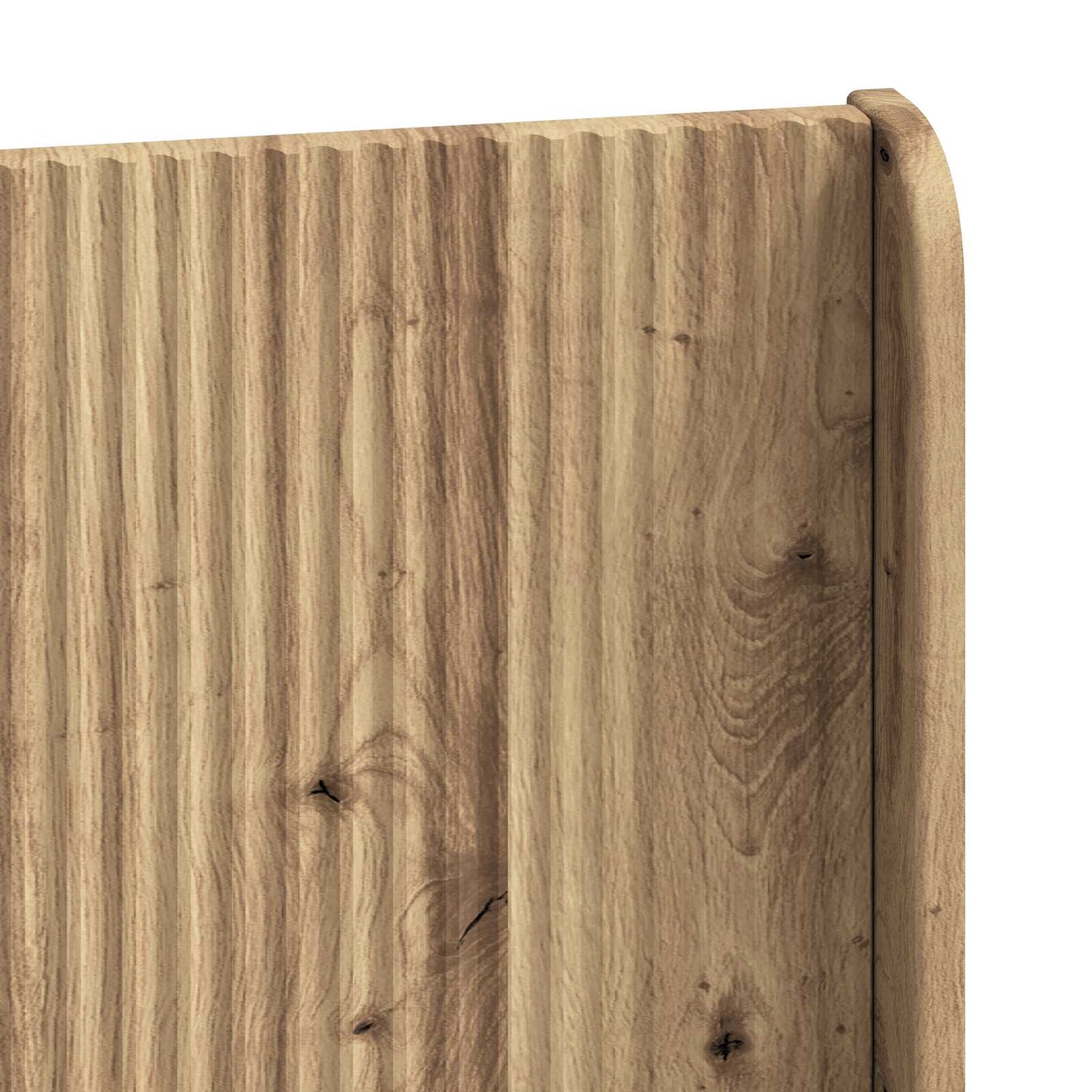 Bed Frame with Storage and Headboard Artisan Oak 120 x 200 cm