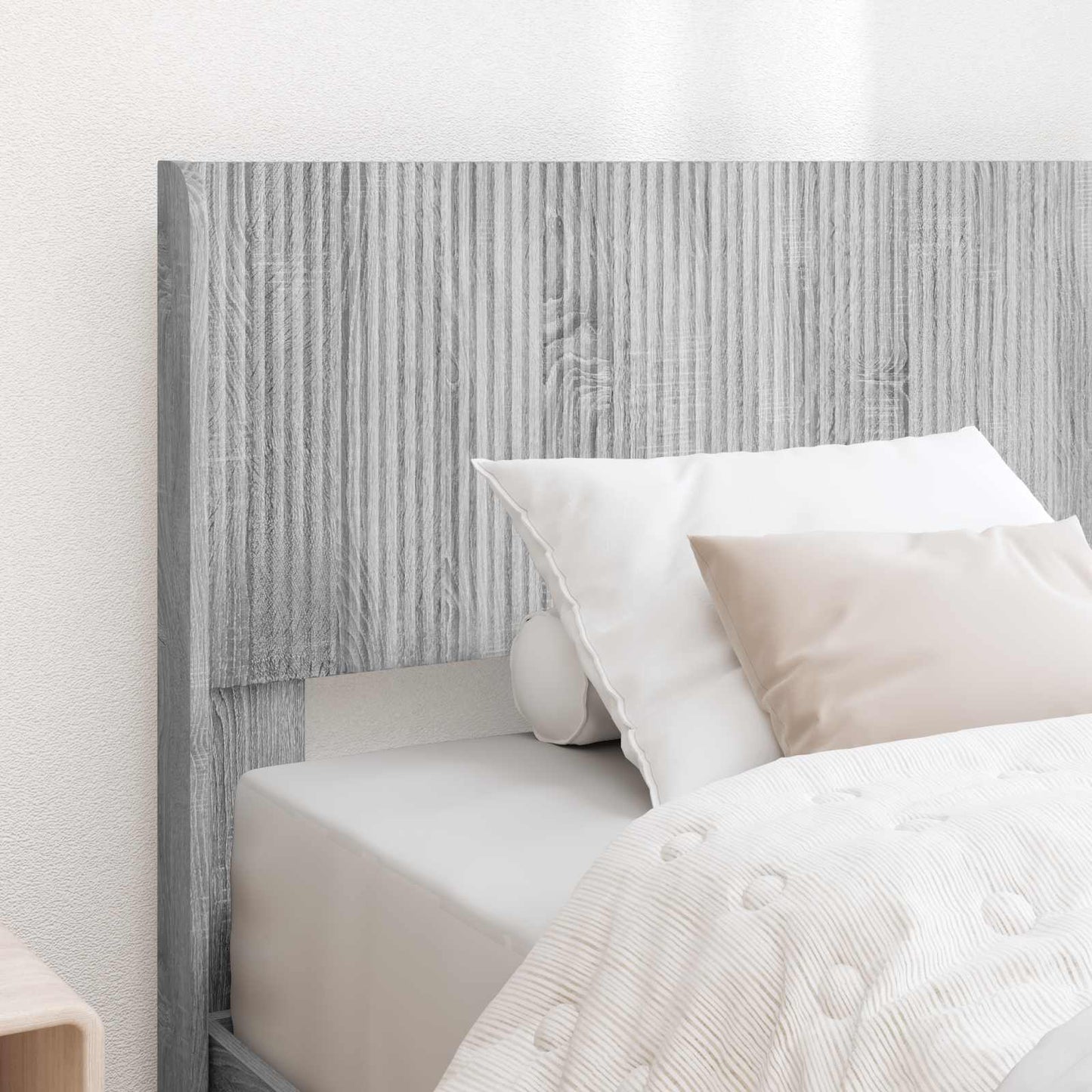 Bed Frame with Storage and Headboard Grey Sonoma 100 x 200 cm