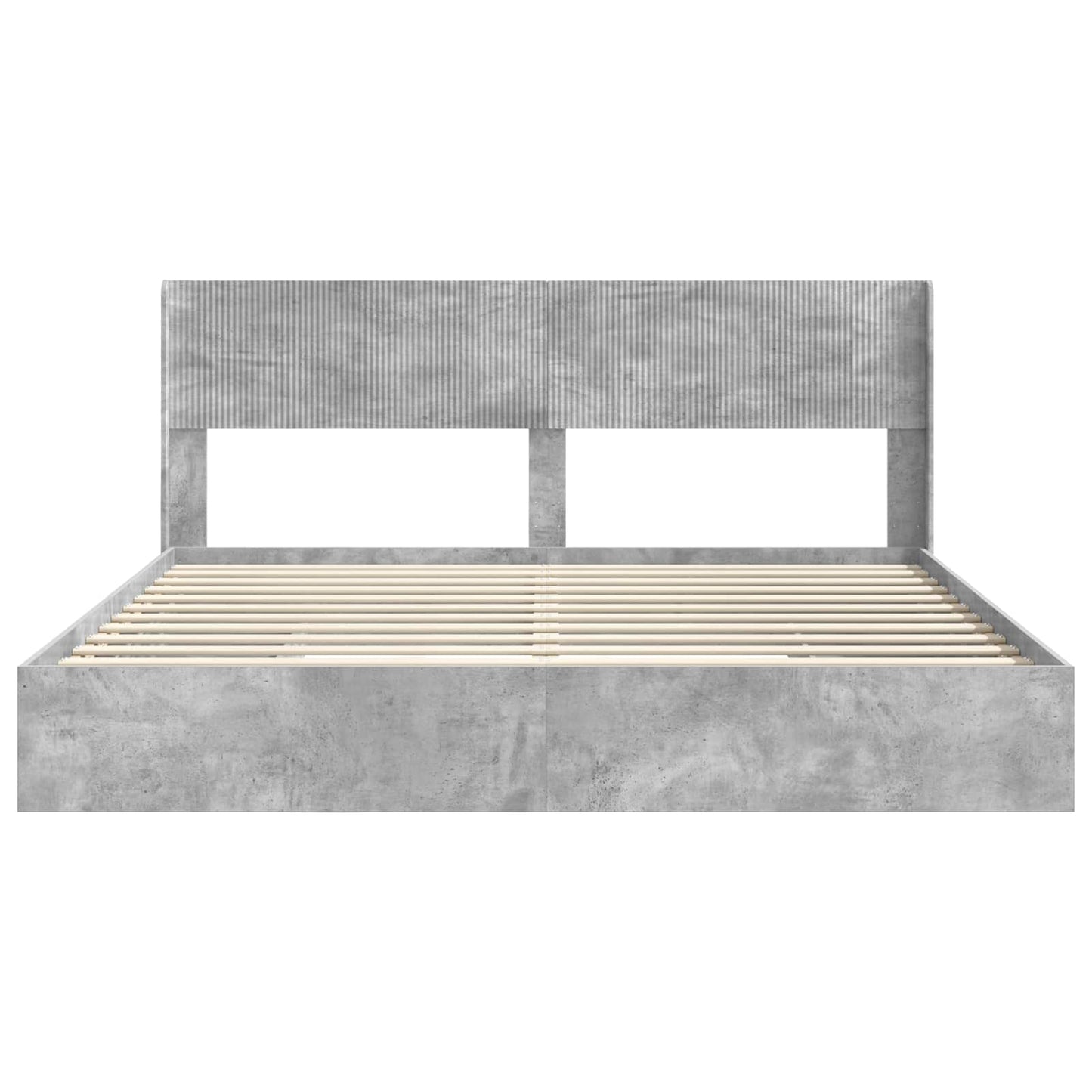 Bed Frame with Storage and Headboard 3 pcs Engineered Wood