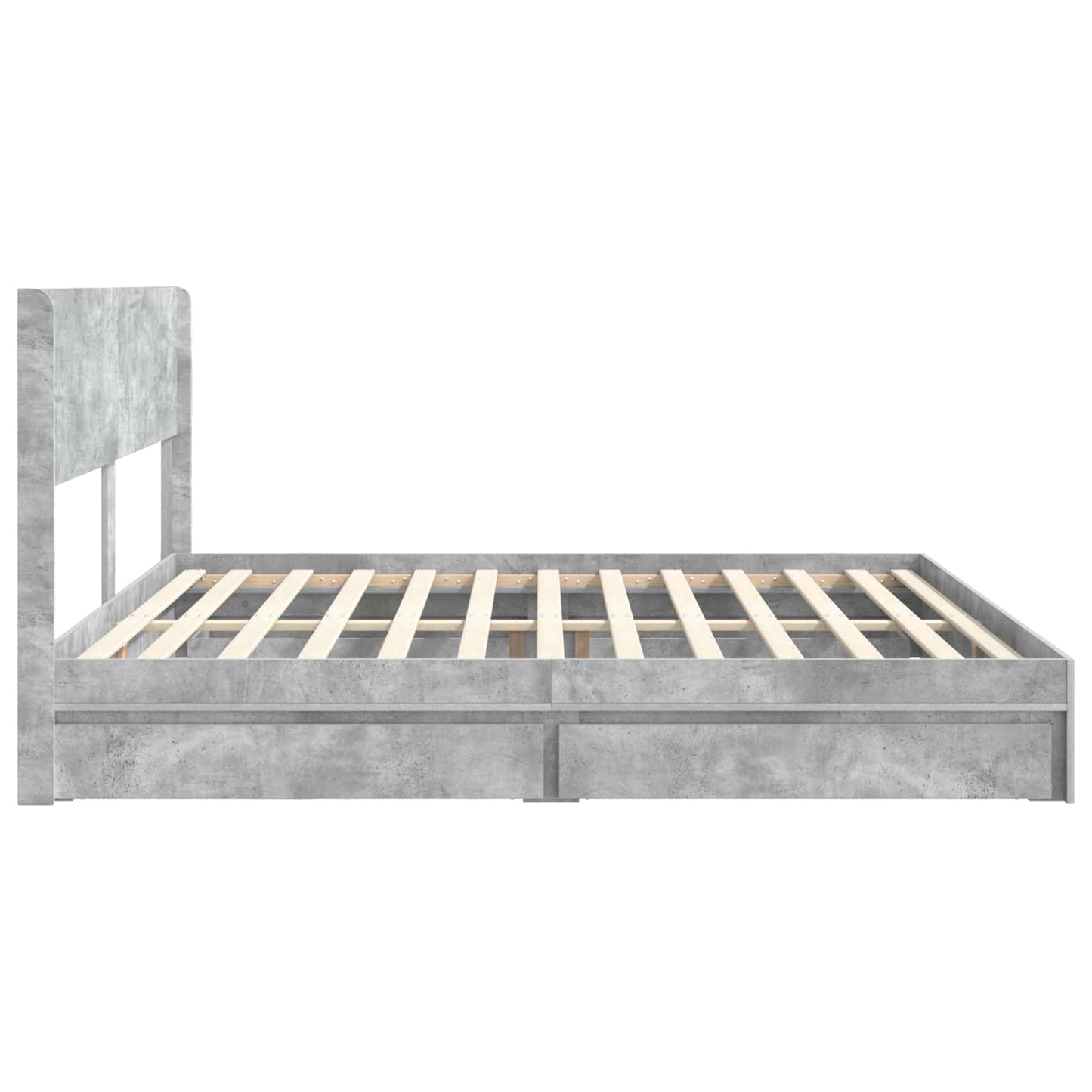 Bed Frame with Storage and Headboard 3 pcs Engineered Wood