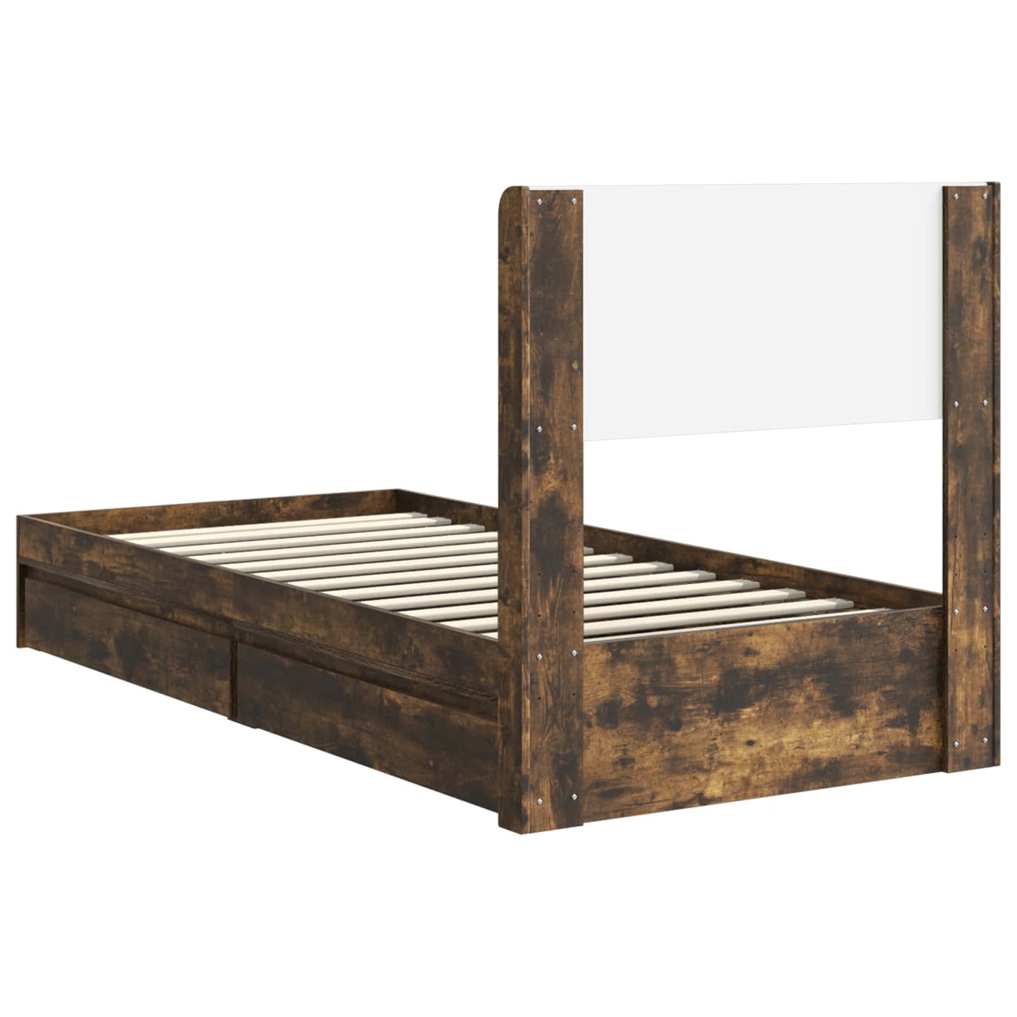 Bed Frame with Storage and Headboard 3 pcs Engineered Wood