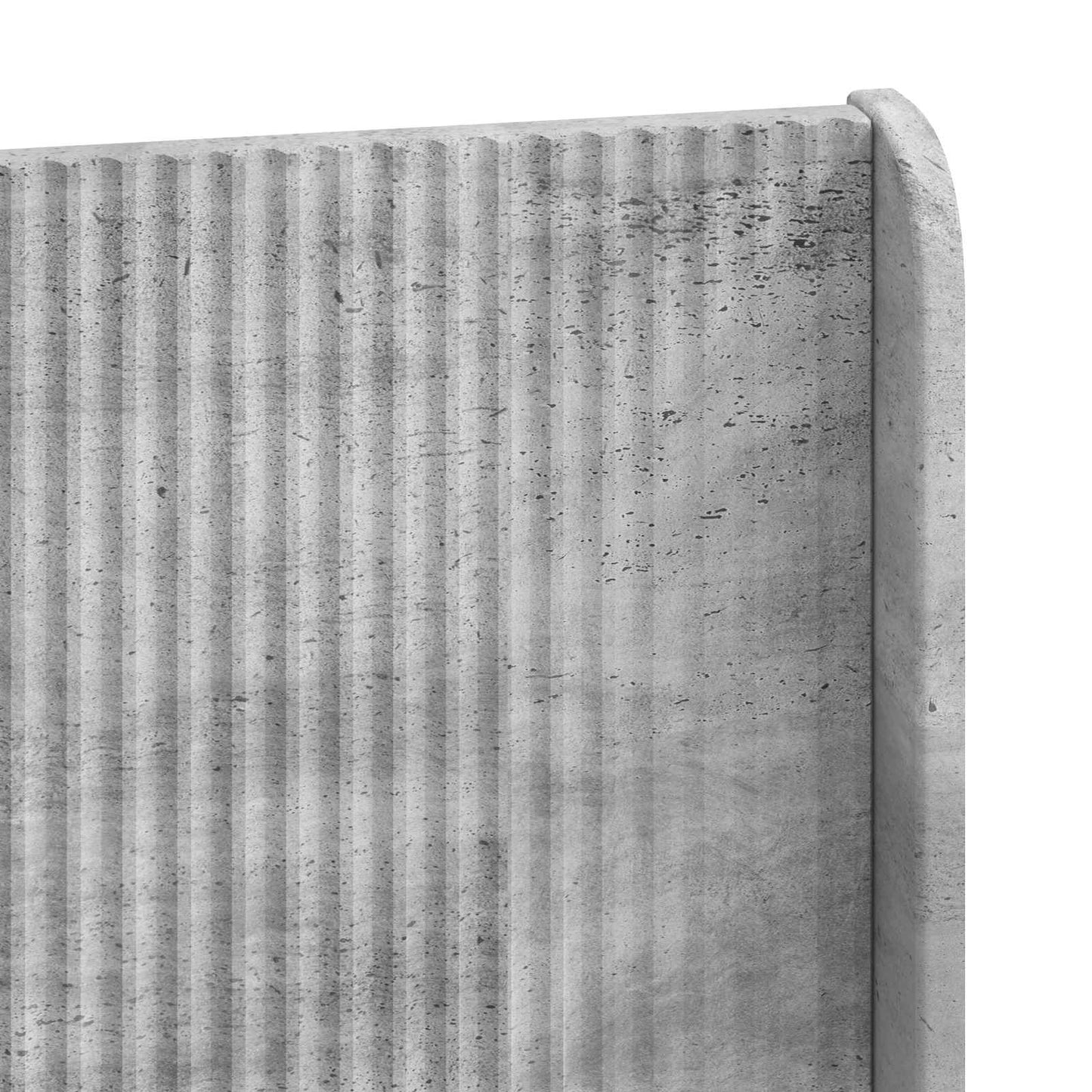 Bed Frame with Storage and Headboard Concrete Grey 180 x 200 cm