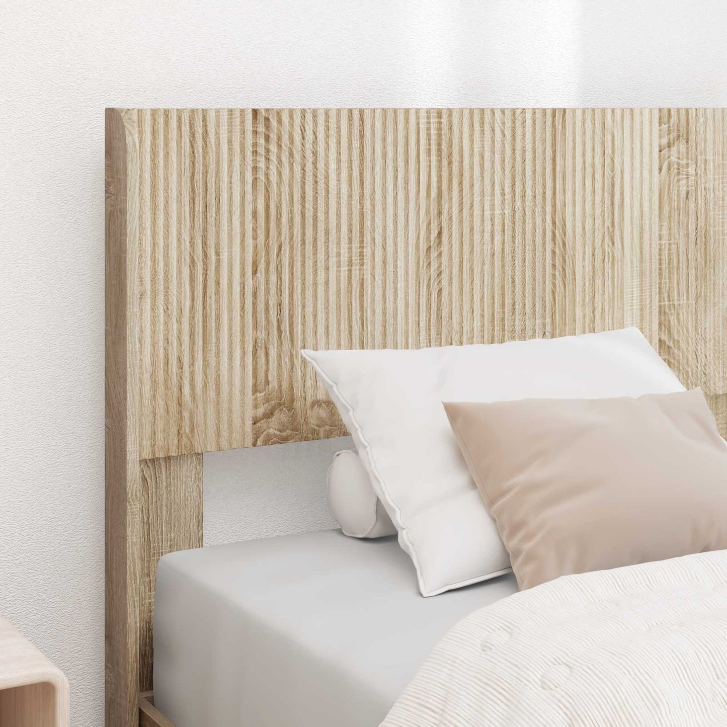 Bed Frame with Storage and Headboard Sonoma Oak 90 x 200 cm