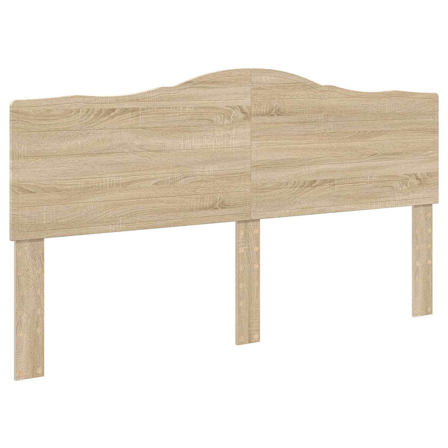 Bed Frame with Headboard Sonoma 200 x 200 cm Solid Pine Wood