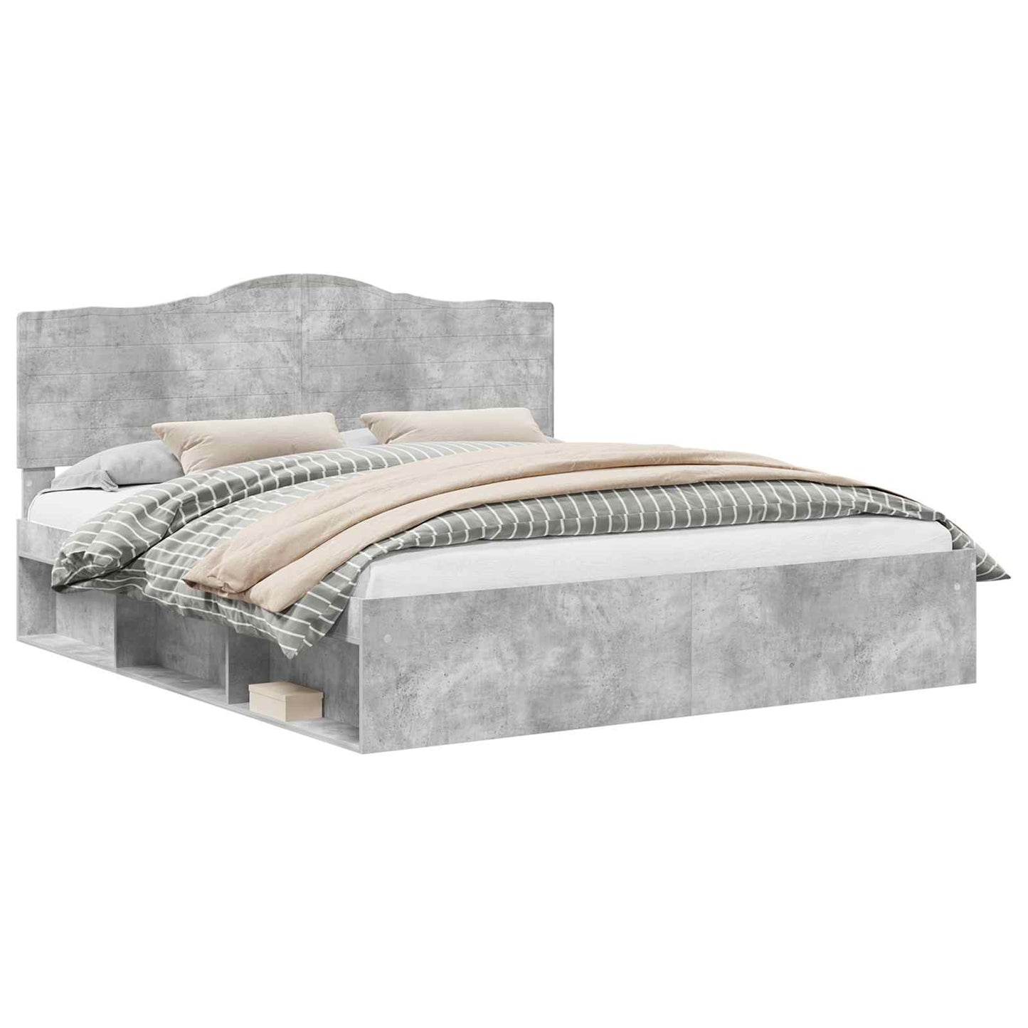 Bed Frame with Headboard Concerte 180 x 200 cm Solid Pine Wood