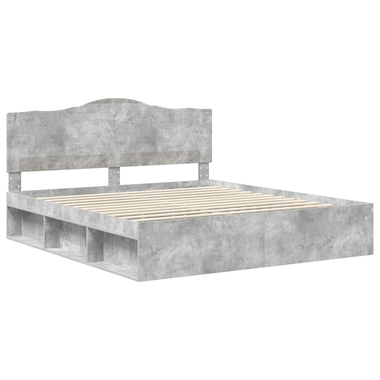 Bed Frame with Headboard Concerte 180 x 200 cm Solid Pine Wood