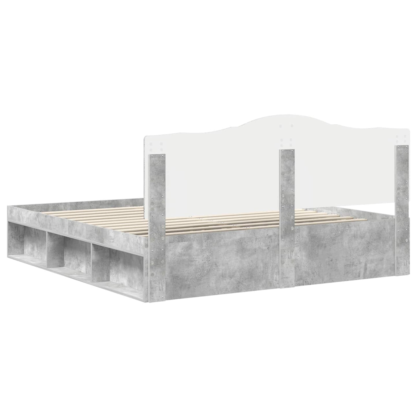 Bed Frame with Headboard Concerte 180 x 200 cm Solid Pine Wood