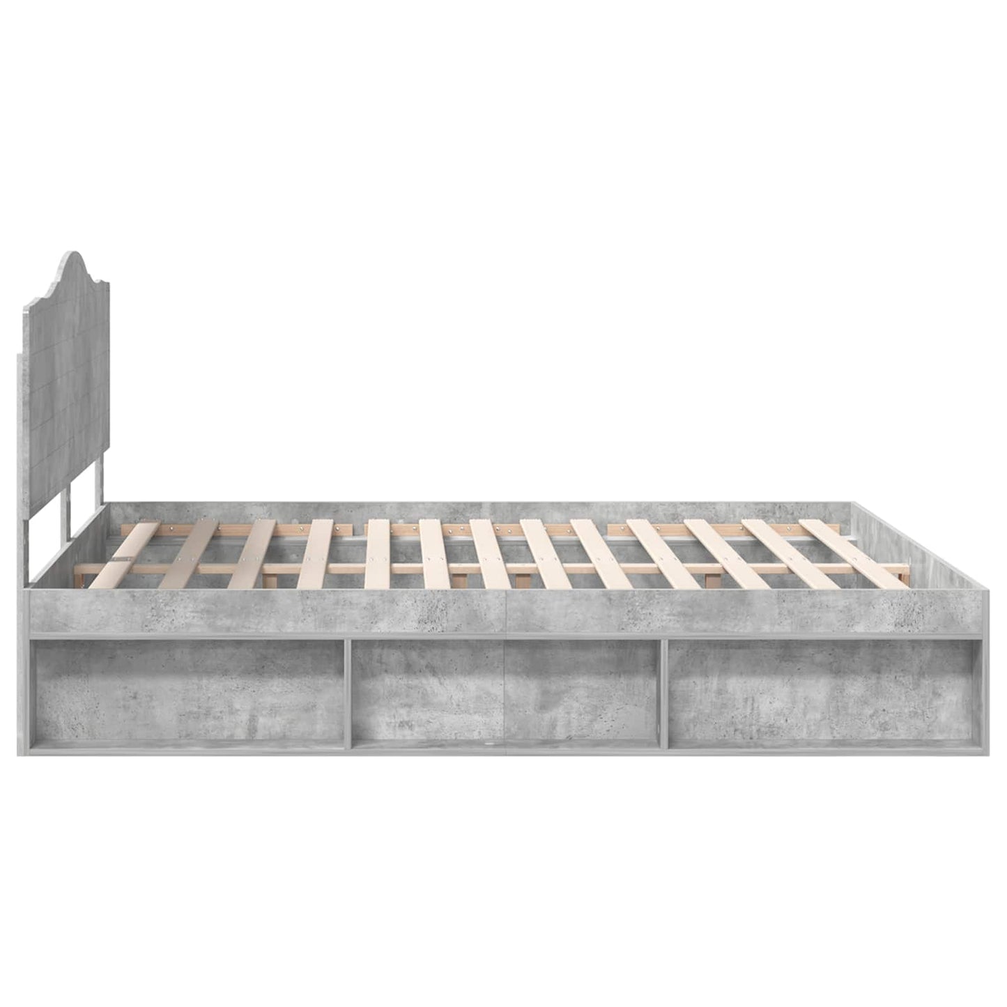 Bed Frame with Headboard Concerte 180 x 200 cm Solid Pine Wood