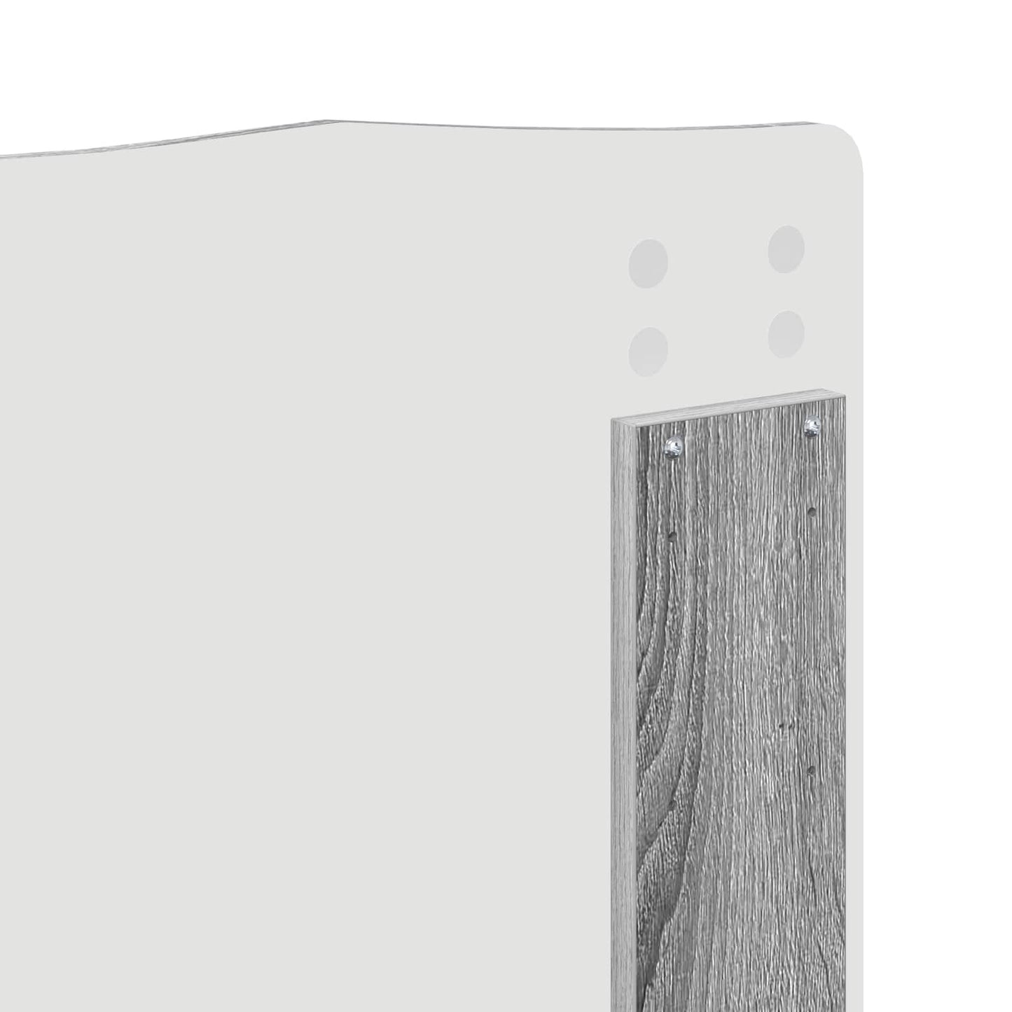 Bed Frame Grey Sonoma 140 x 200 cm Solid Pine Wood