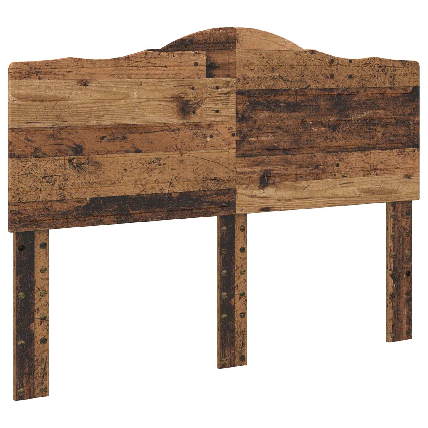 Bed Frame with Headboard Old Wood 140 x 190 cm Solid Pine Wood