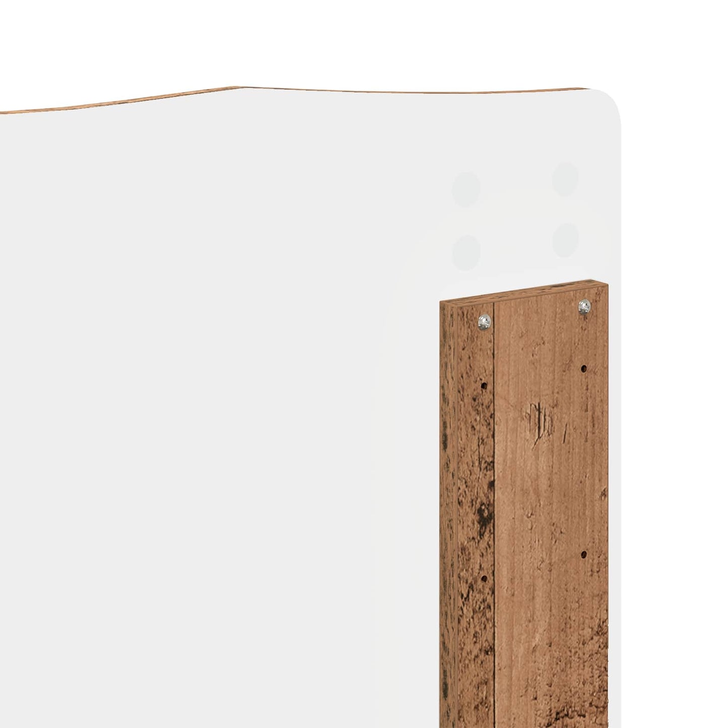 Bed Frame with Headboard Old Wood 135 x 190 cm Solid Pine Wood