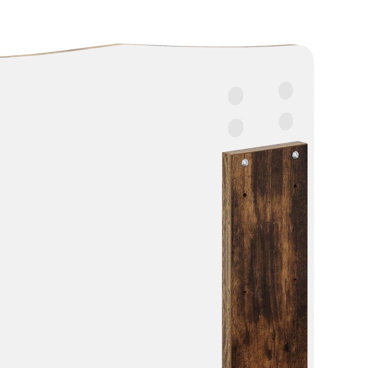 Bed Frame Smoked Oak 120 x 190 cm Solid Pine Wood