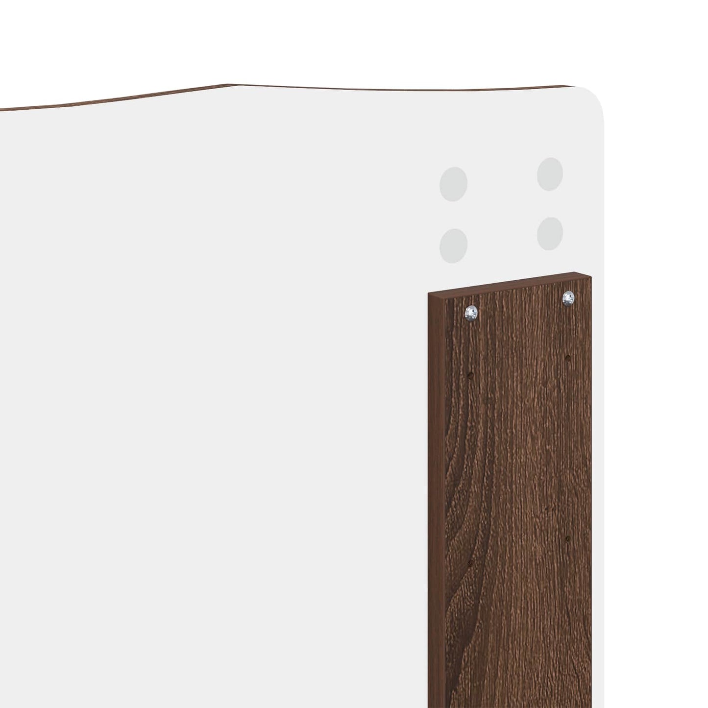 Bed Frame with Headboard Brown Oak 120 x 190 cm Solid Pine Wood