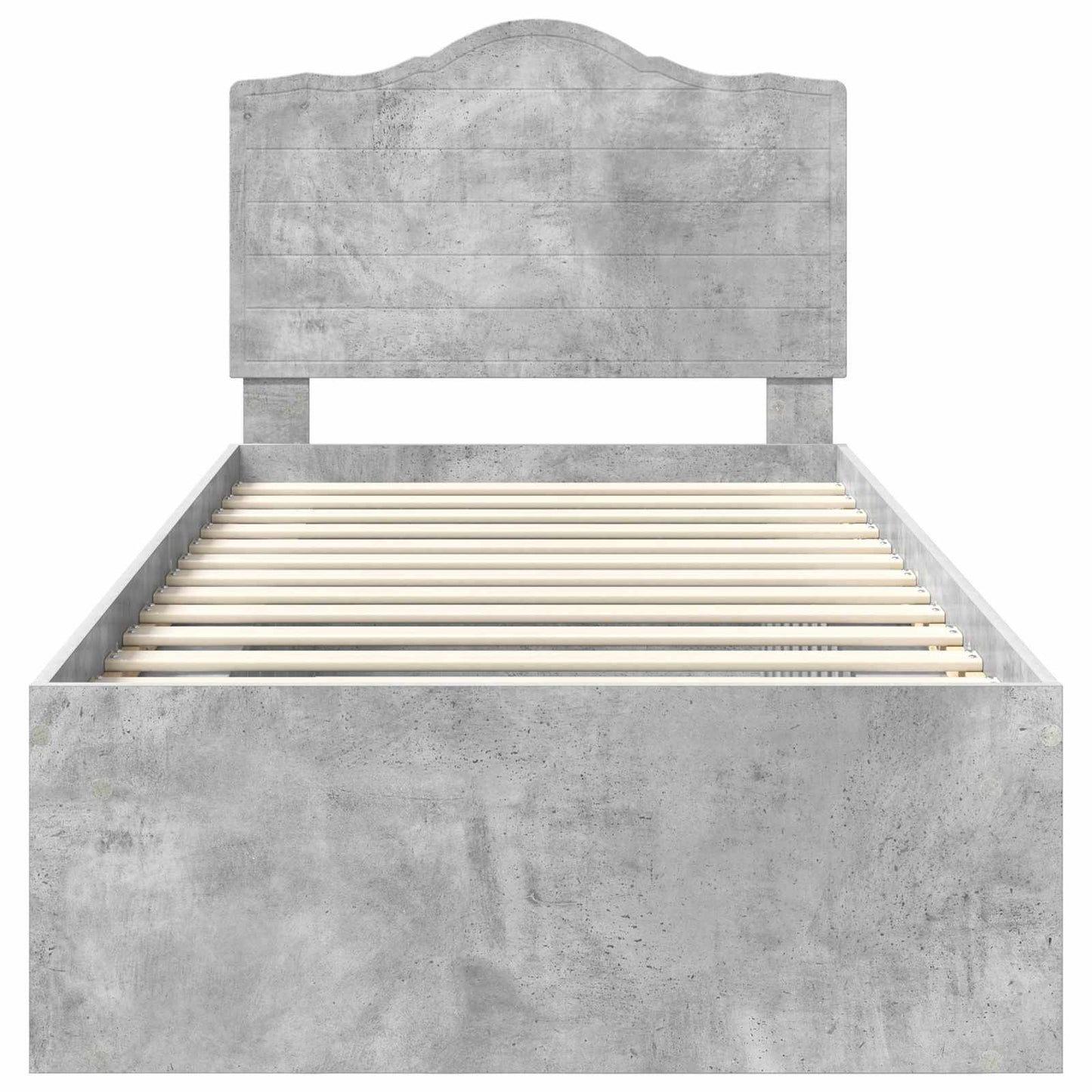 Bed Frame Concerte Grey 90 x 190 cm Solid Pine Wood