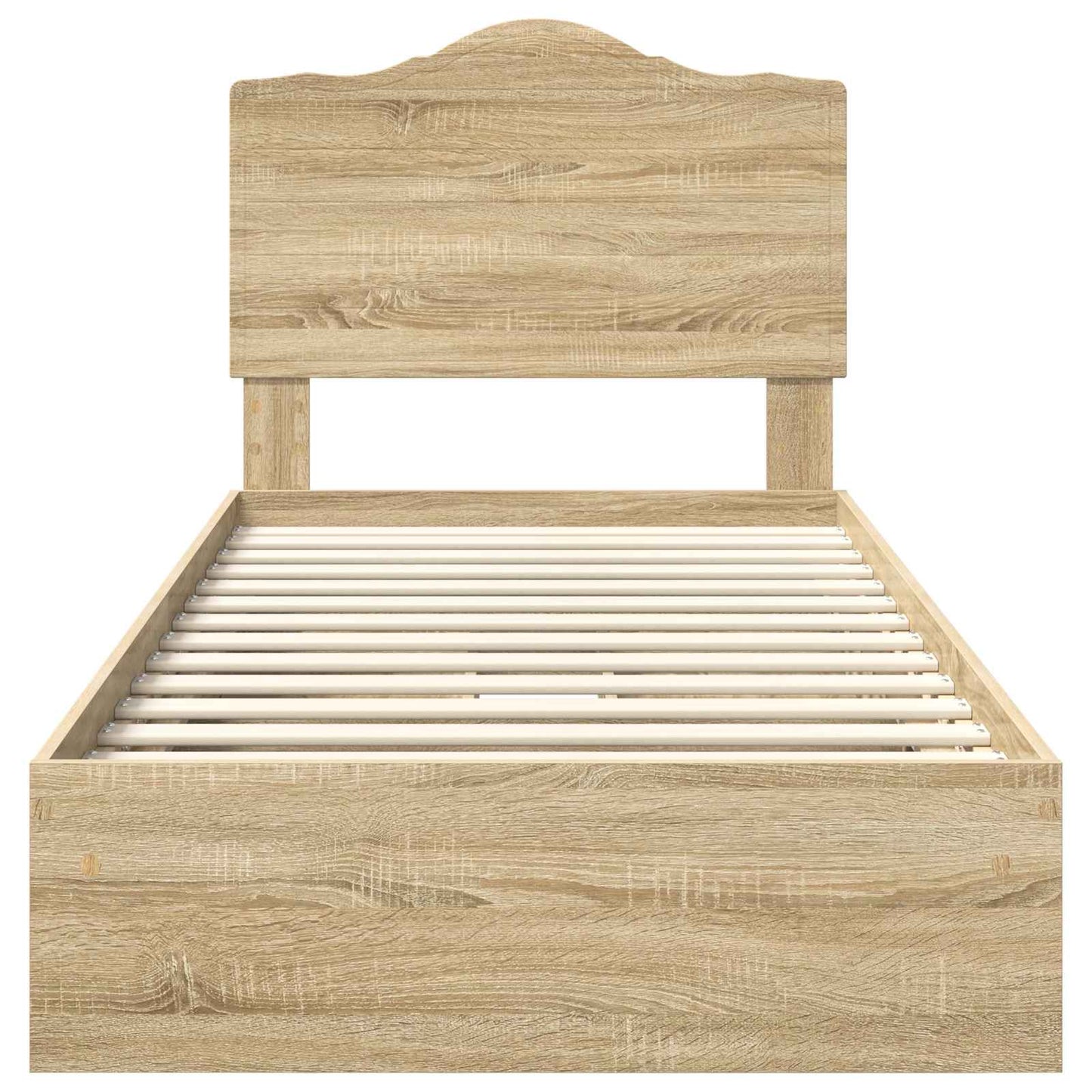 Storage Bed with Drawer Sonoma Oak 70 x 190 cm Engineered Wood