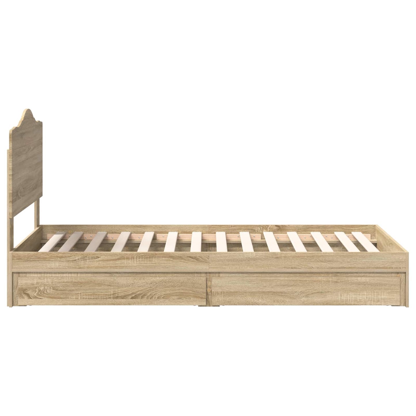 Storage Bed with Drawer Sonoma Oak 70 x 190 cm Engineered Wood