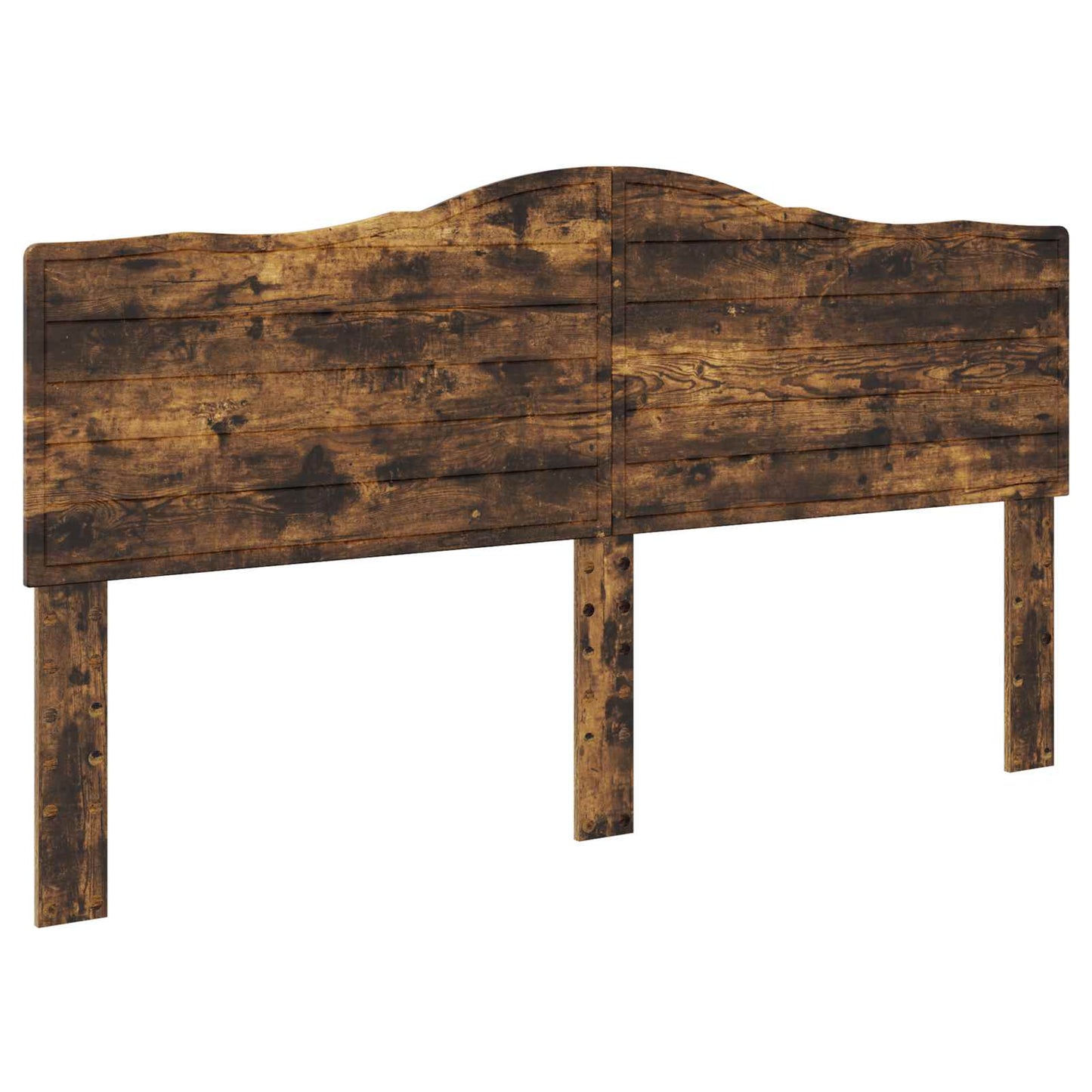 Bed Frame with Drawer Smoked Oak 200 x 200 cm Engineered Wood