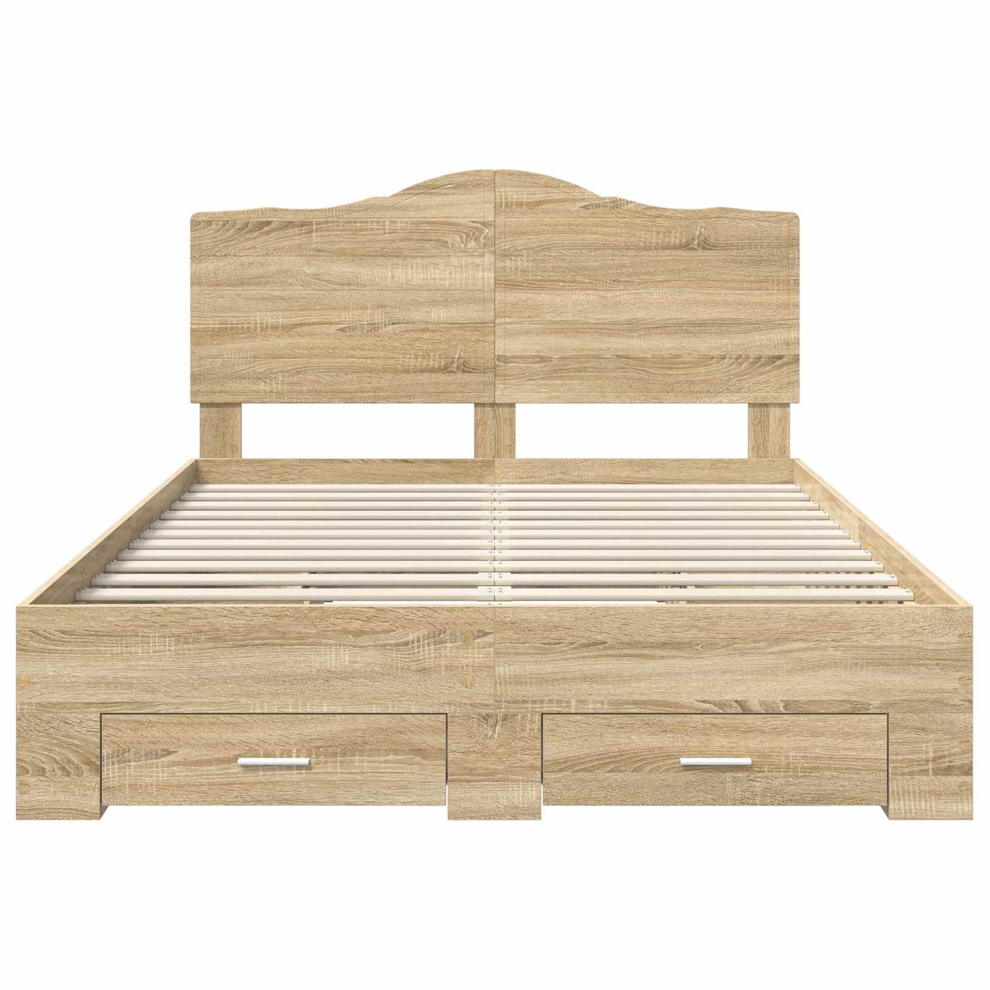Bed Frame with Drawer Sonoma Oak 150 x 200 cm Engineered Wood