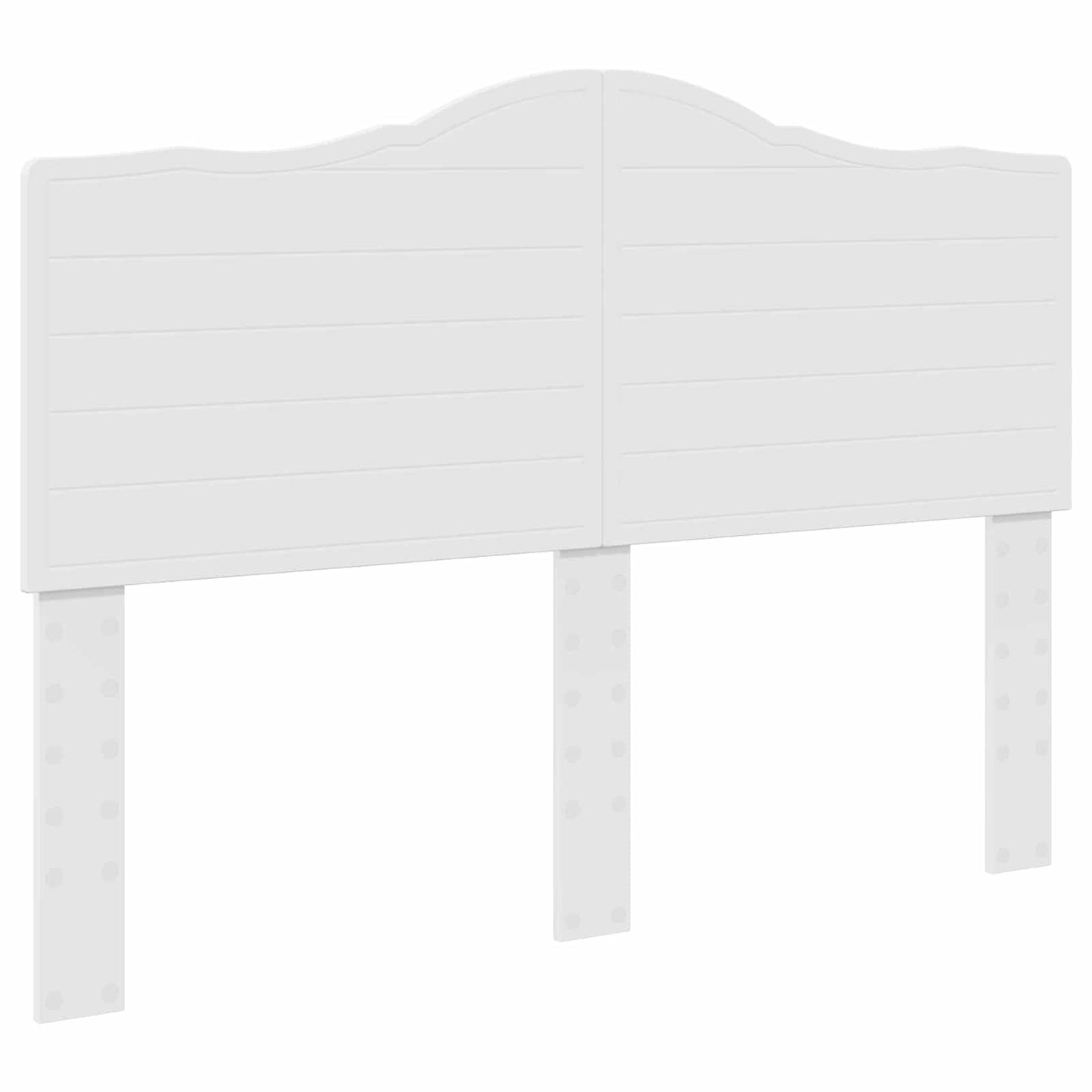 Bed Frame with Headboard White 140 x 190 cm Engineered Wood