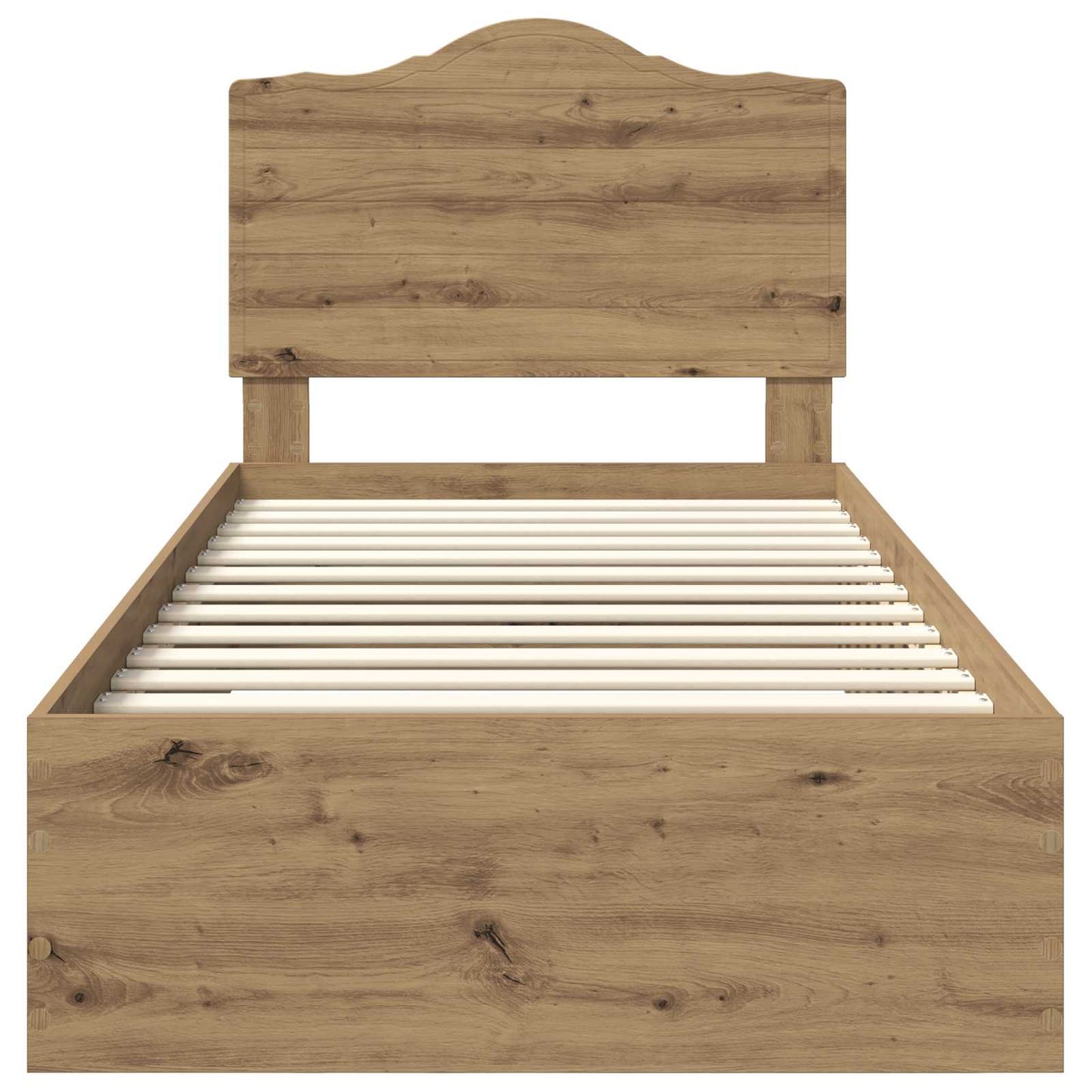 Bed Frame with Drawer Artisan Oak 90 x 190 cm Engineered Wood