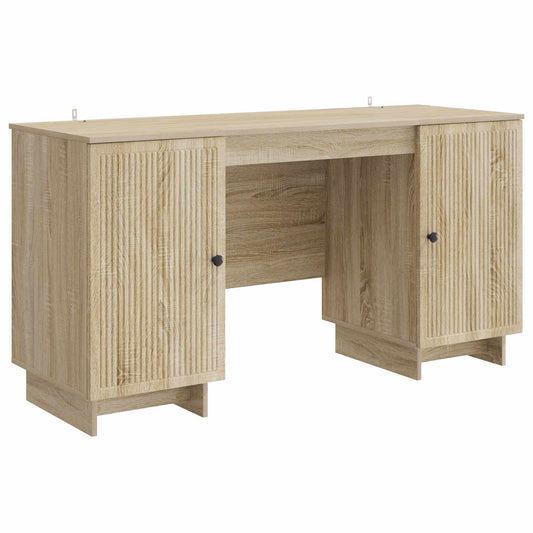 Desk Sonoma Oak Engineered Wood 142.5 x 50 x 75 cm