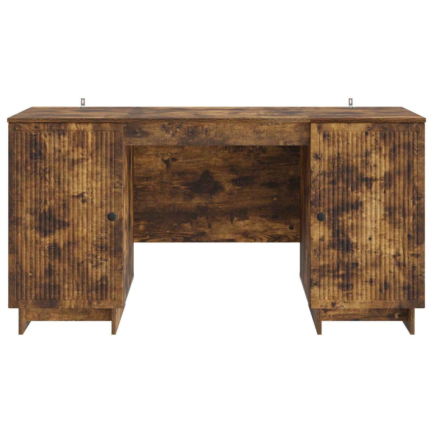Desk Smoked Oak Engineered Wood 142.5 x 50 x 75 cm