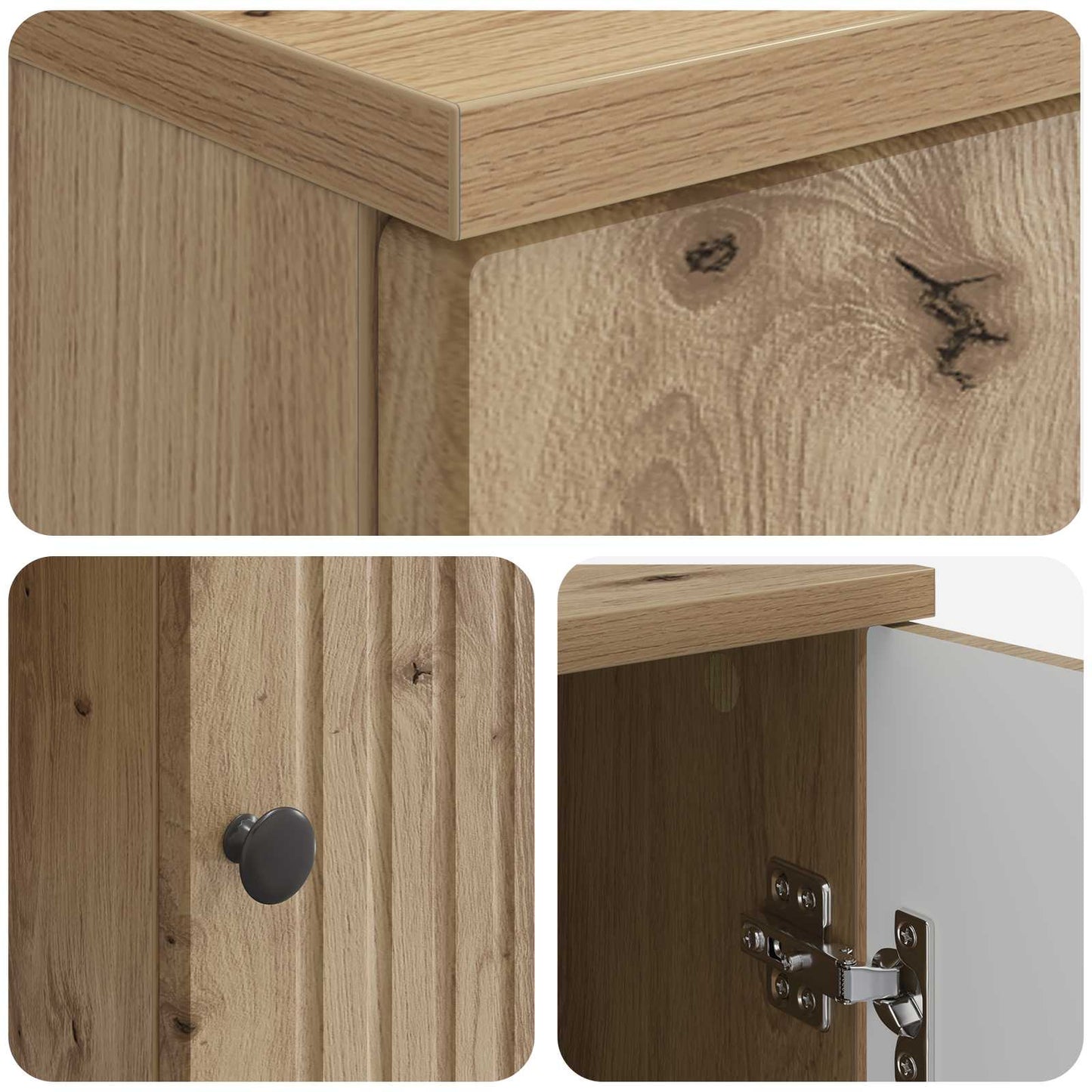 Desk Artisan Oak Engineered Wood 142.5 x 50 x 75 cm