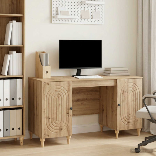 Desk Artisan Oak Engineered Wood 142.5 x 50 x 75 cm