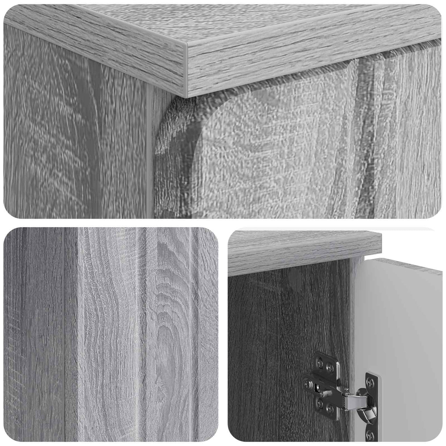 Desk with Shelf Grey Sonoma 142.5 x 50 x 75 cm Engineered Wood