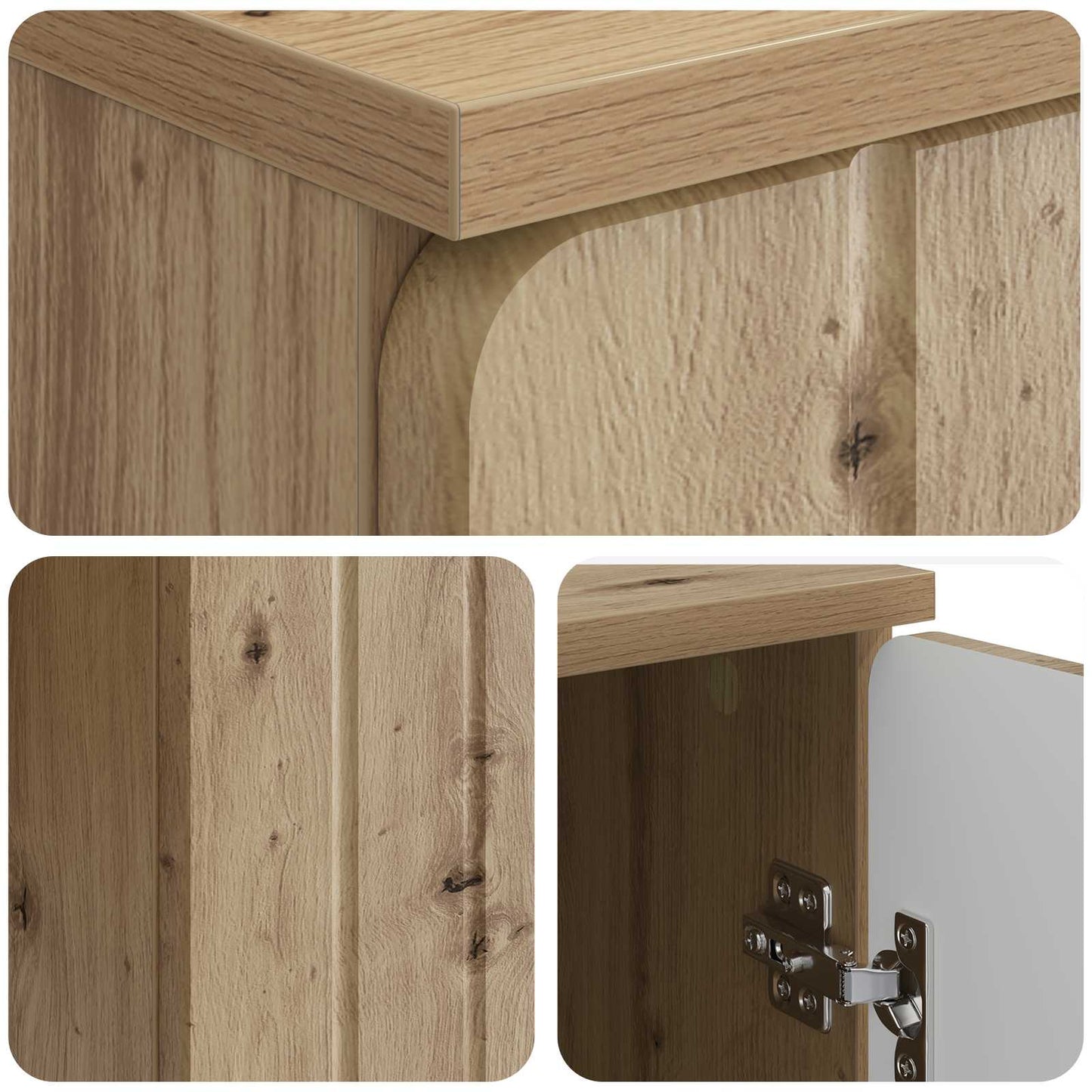 Desk Artisan Oak Engineered Wood 142.5 x 50 x 75 cm