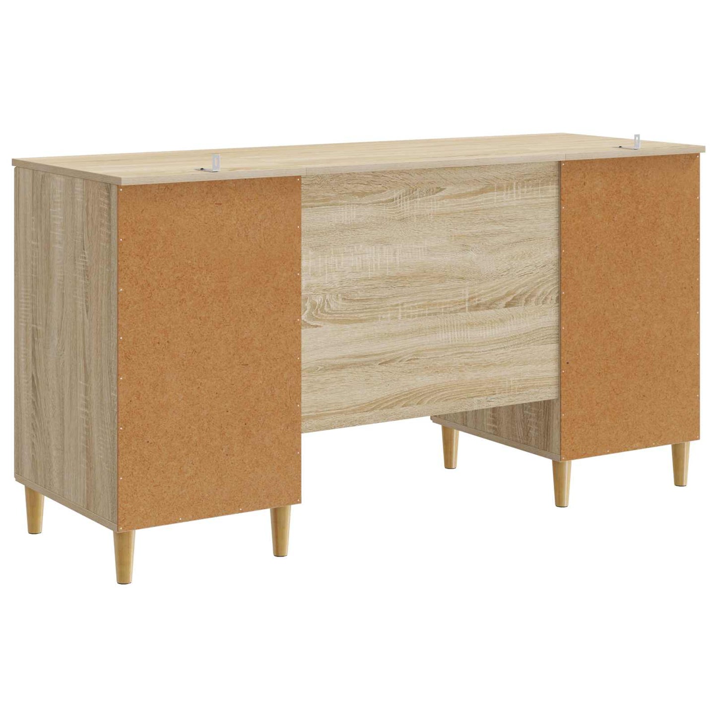 Desk with Shelf Sonoma Oak 142.5 x 50 x 75 cm Engineered Wood