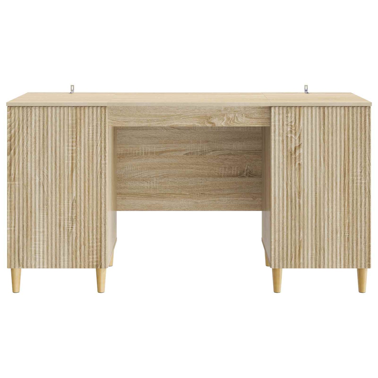 Desk with Shelf Sonoma Oak 142.5 x 50 x 75 cm Engineered Wood