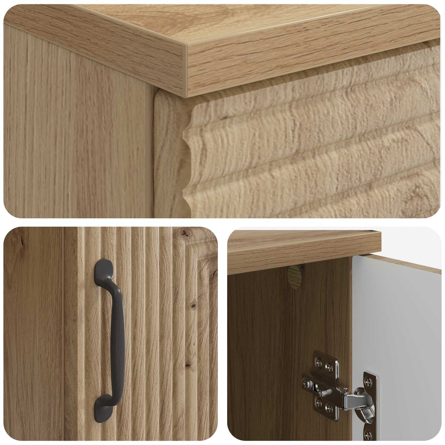 Desk Artisan Oak Engineered Wood 142.5 x 50 x 75 cm