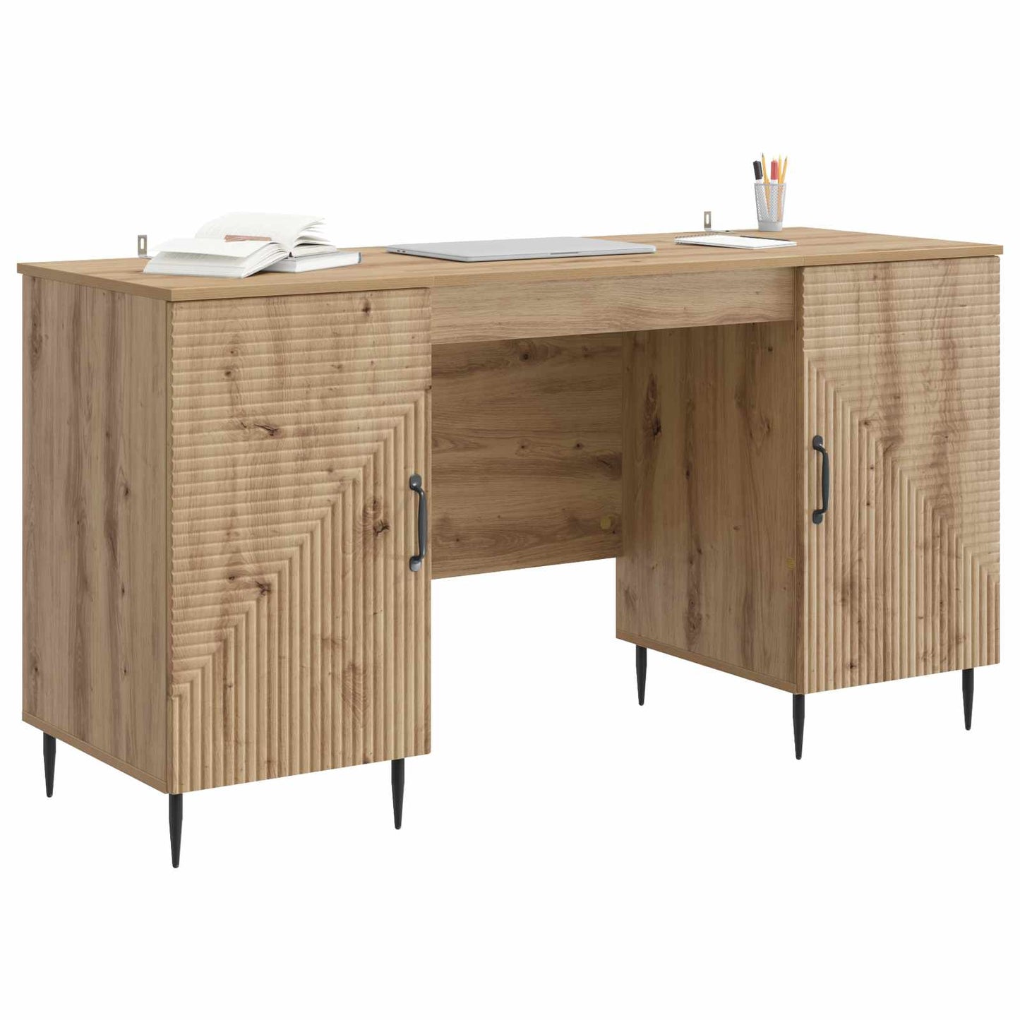 Desk Artisan Oak Engineered Wood 142.5 x 50 x 75 cm