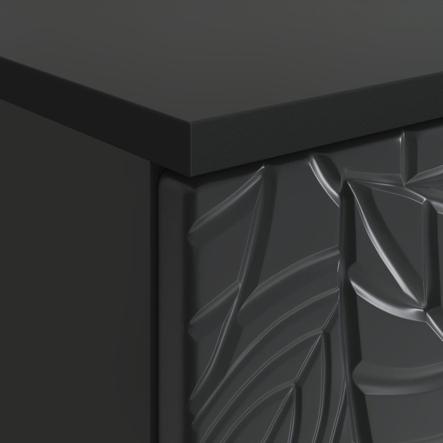 Desk Black Engineered Wood 142.5 x 50 x 75 cm