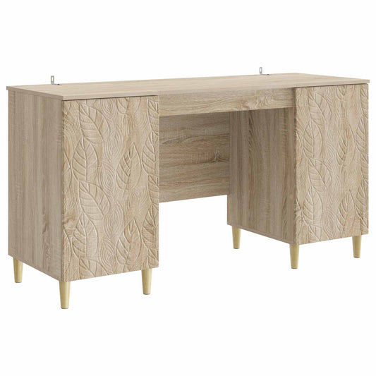 Desk Sonoma Oak Engineered Wood 142.5 x 50 x 75 cm