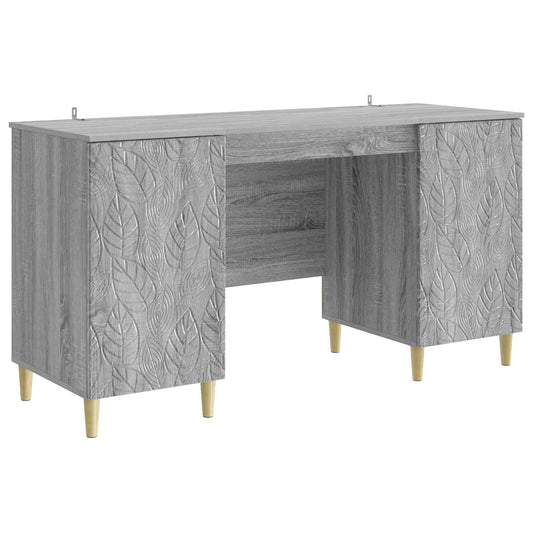 Desk Grey Sonoma Engineered Wood 142.5 x 50 x 75 cm