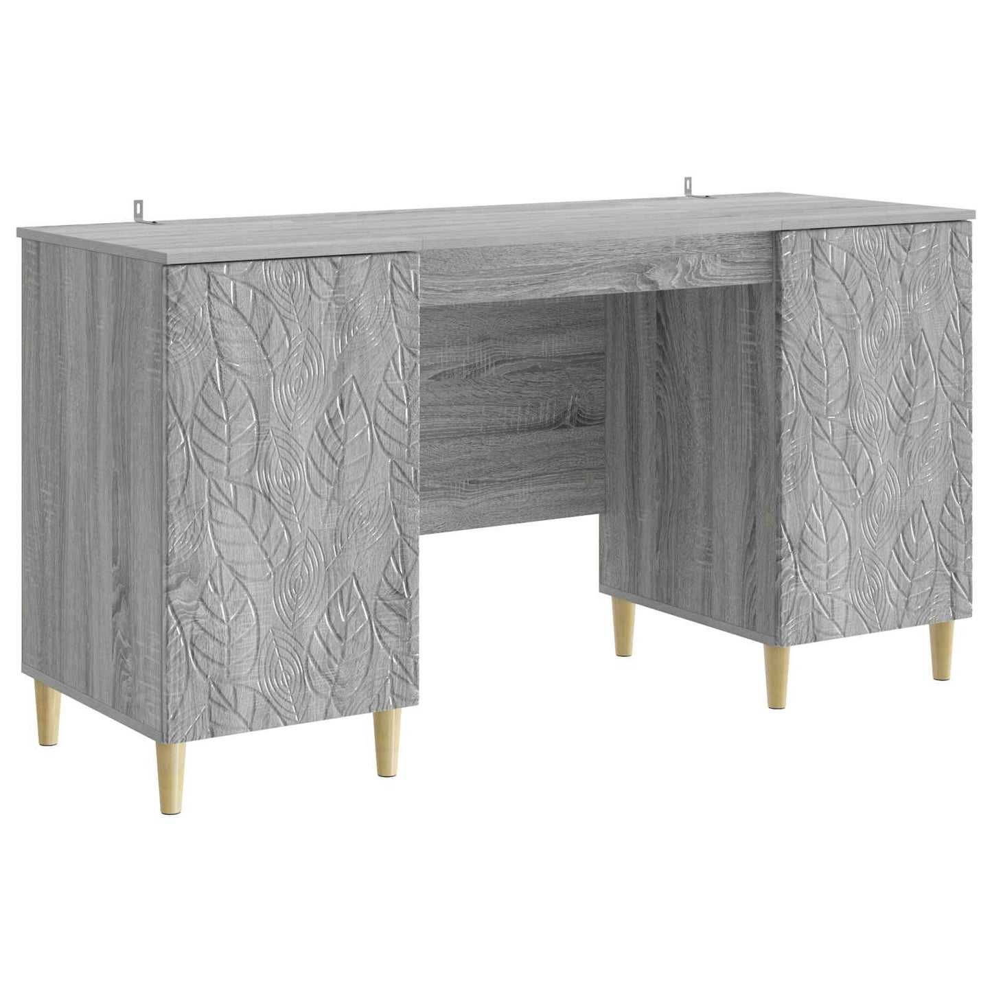 Desk Grey Sonoma 142.5 x 50 x 75 cm Engineered Wood