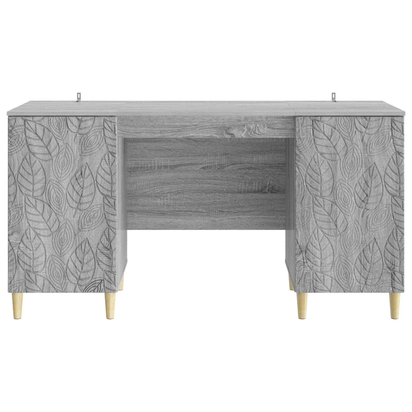 Desk Grey Sonoma 142.5 x 50 x 75 cm Engineered Wood
