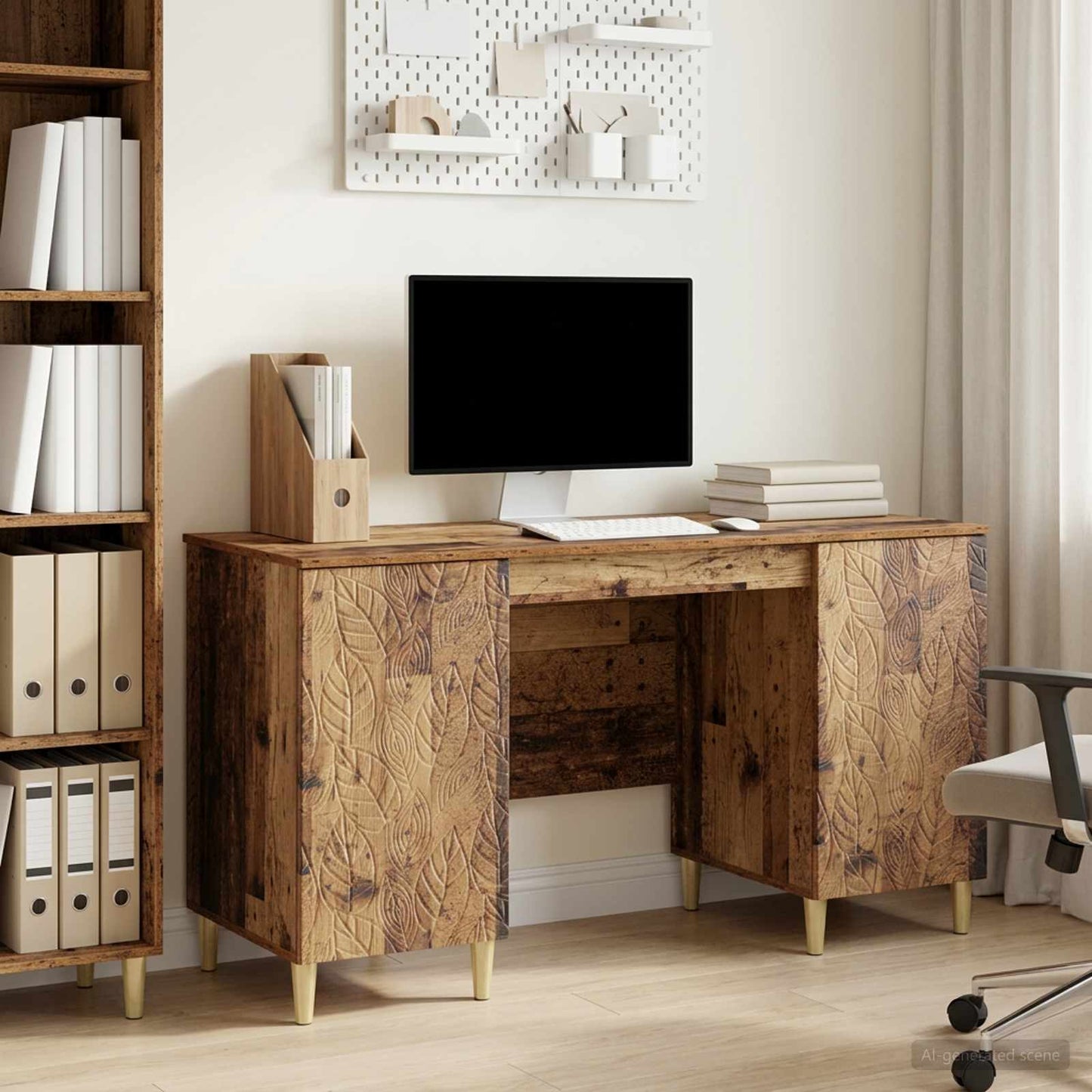 Desk Old Wood Engineered Wood 142.5 x 50 x 75 cm