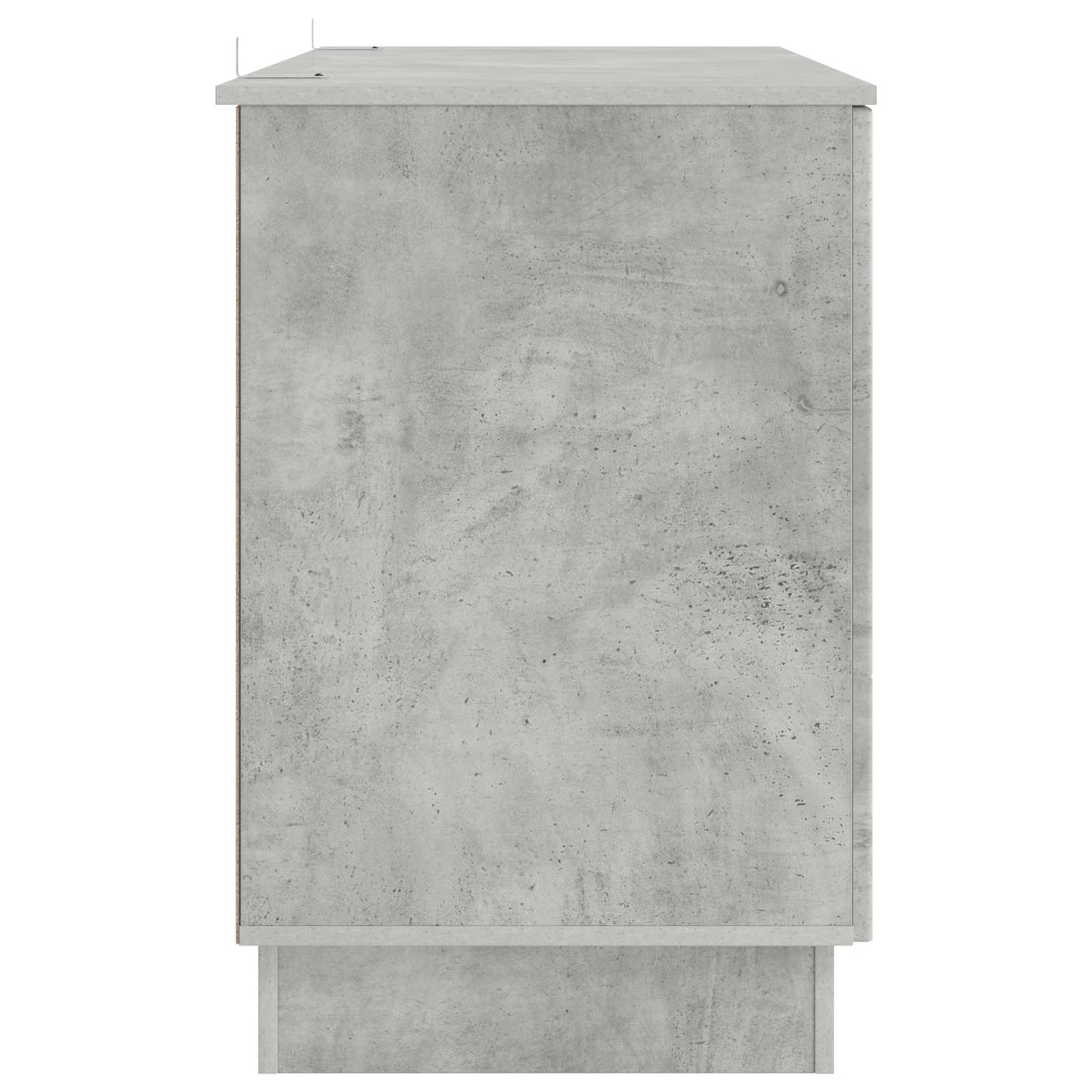 Desk with Door Concrete Grey 142.5 x 50 x 75 cm Engineered Wood