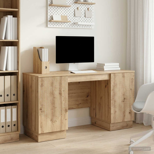 Desk Artisan Oak Engineered Wood 142.5 x 50 x 75 cm