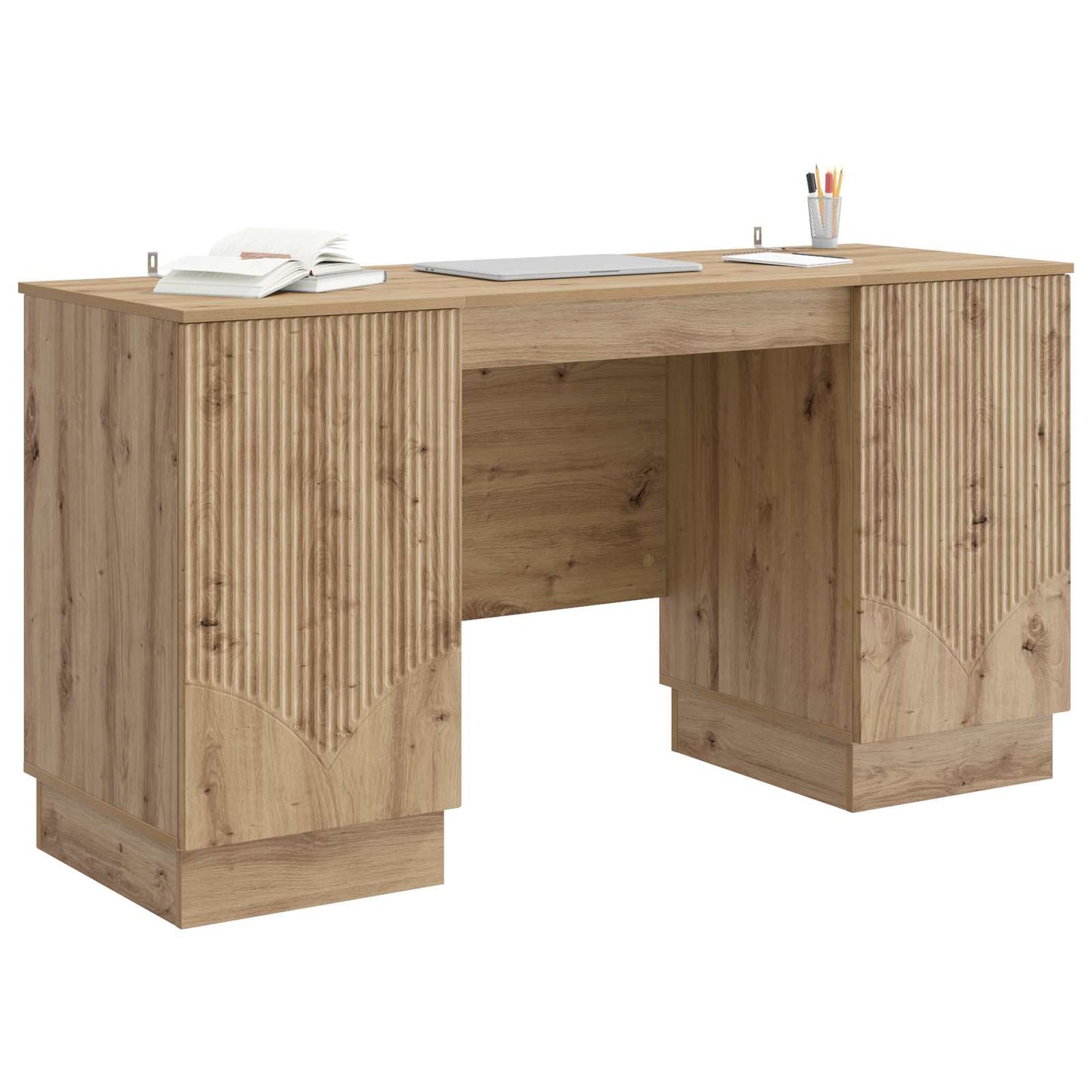 Desk Artisan Oak Engineered Wood 142.5 x 50 x 75 cm