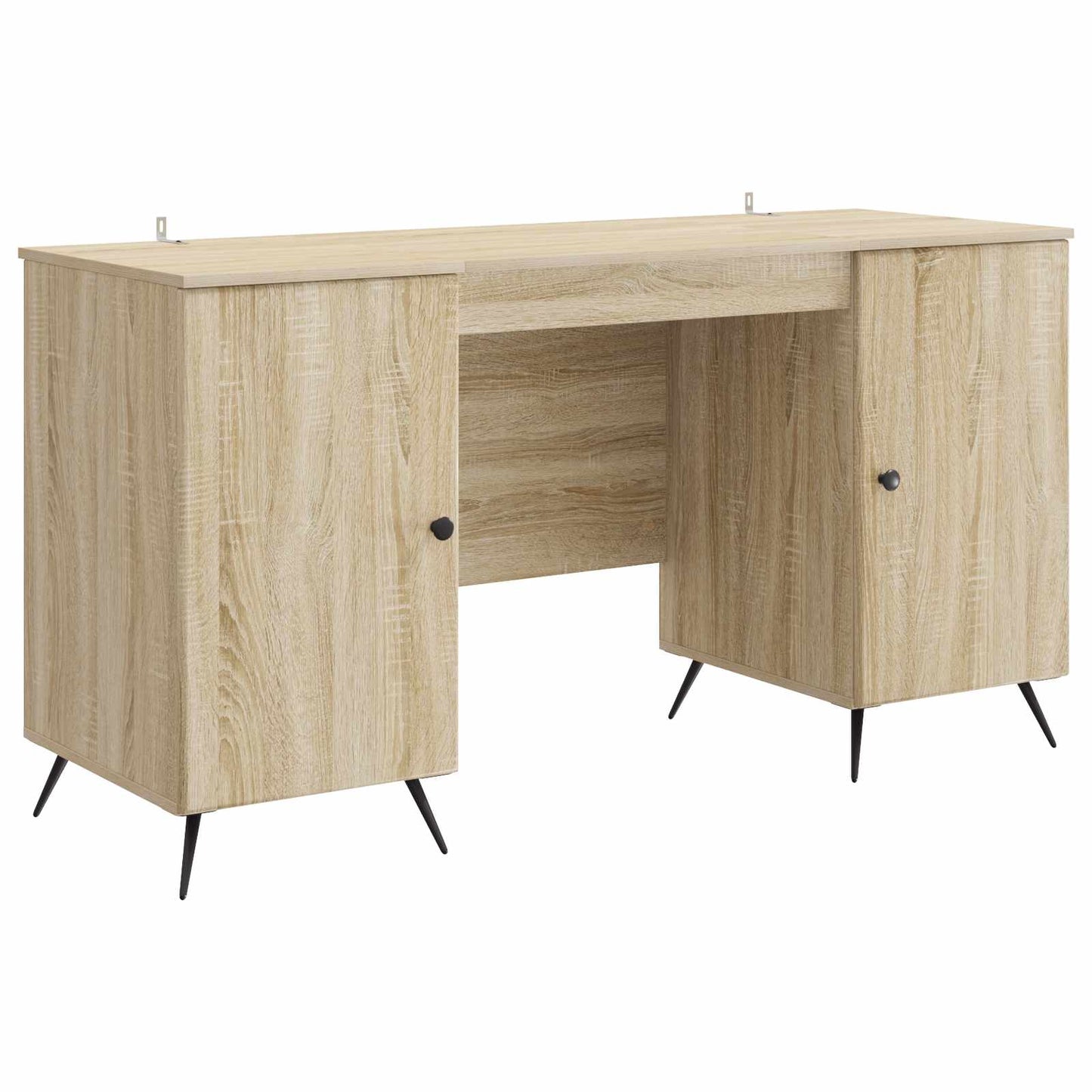 Desk with Shelf Sonoma Oak 142.5 x 50 x 75 cm Engineered Wood